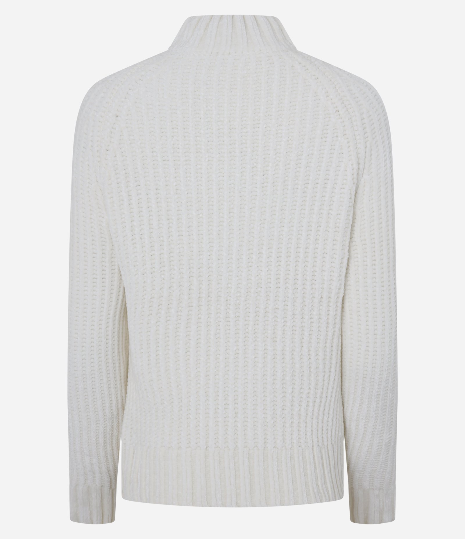 Suéter em Chenille com Gola Alta Branco 3