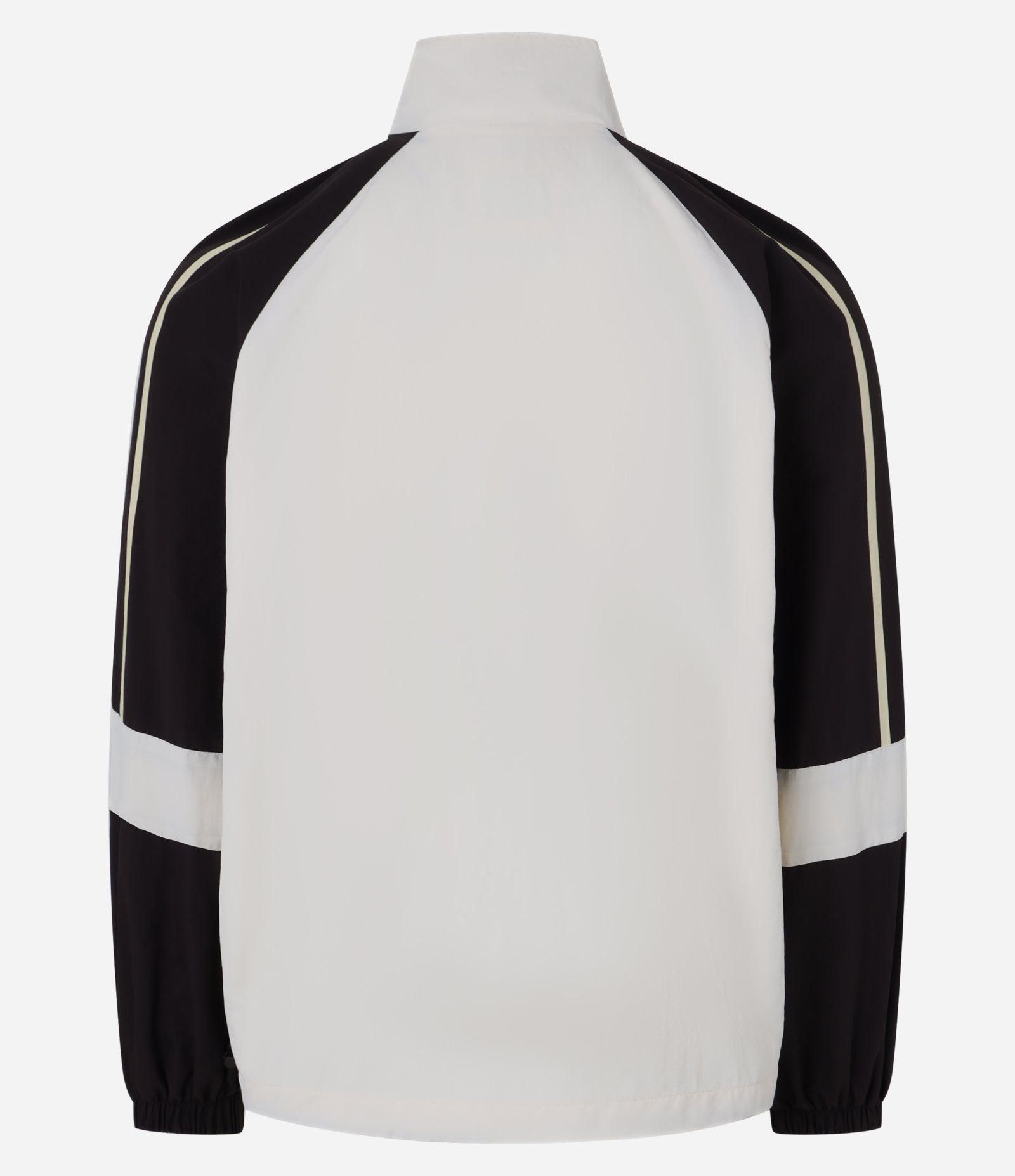 Jaqueta Esportiva em Poliamida com Bloco de Cores Bege/Preto/Marrom 9