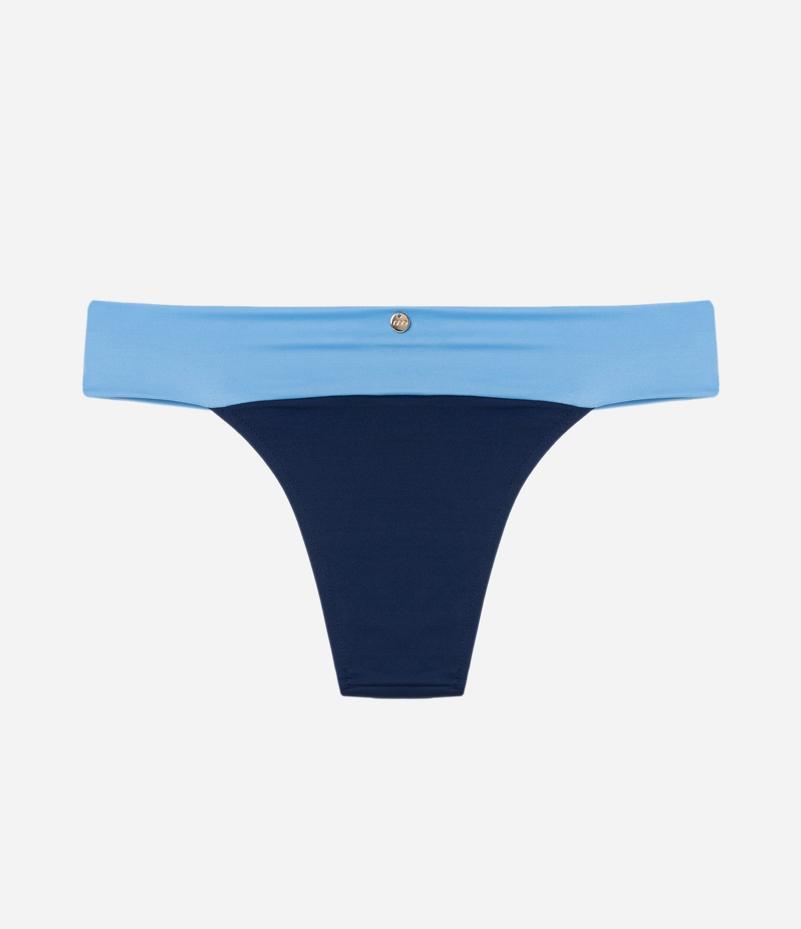 Biquíni Calcinha Pala Larga com Blocos de Cor Azul 6