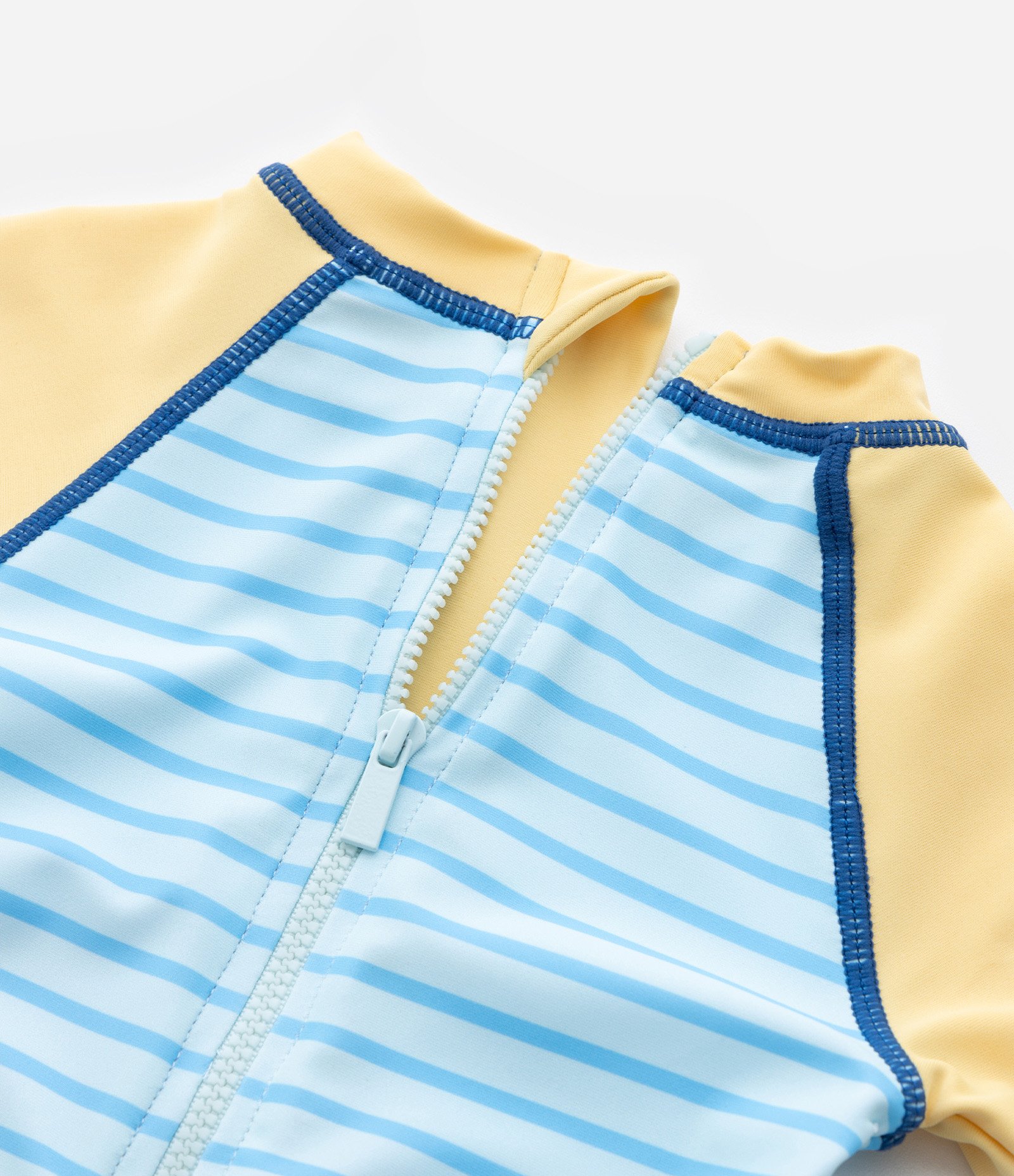 Macacão Infantil com Proteção UV Estampa Polvo - Tam 1 a 4 Anos Amarelo/Azul 4