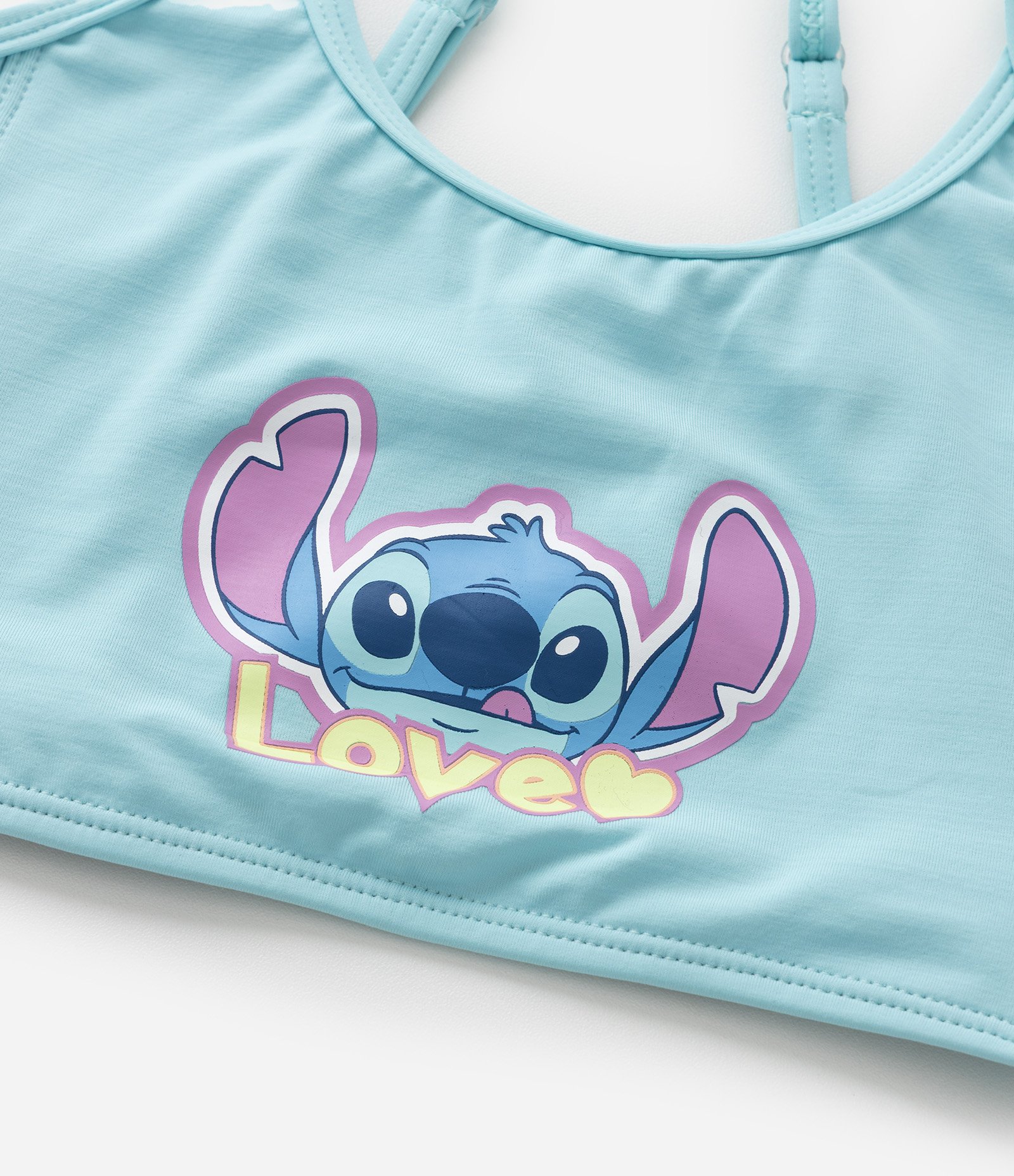 Biquíni Infantil com Proteção UV e Estampa Degradê e Stitch - Tam 5 a 14 Anos Azul 6