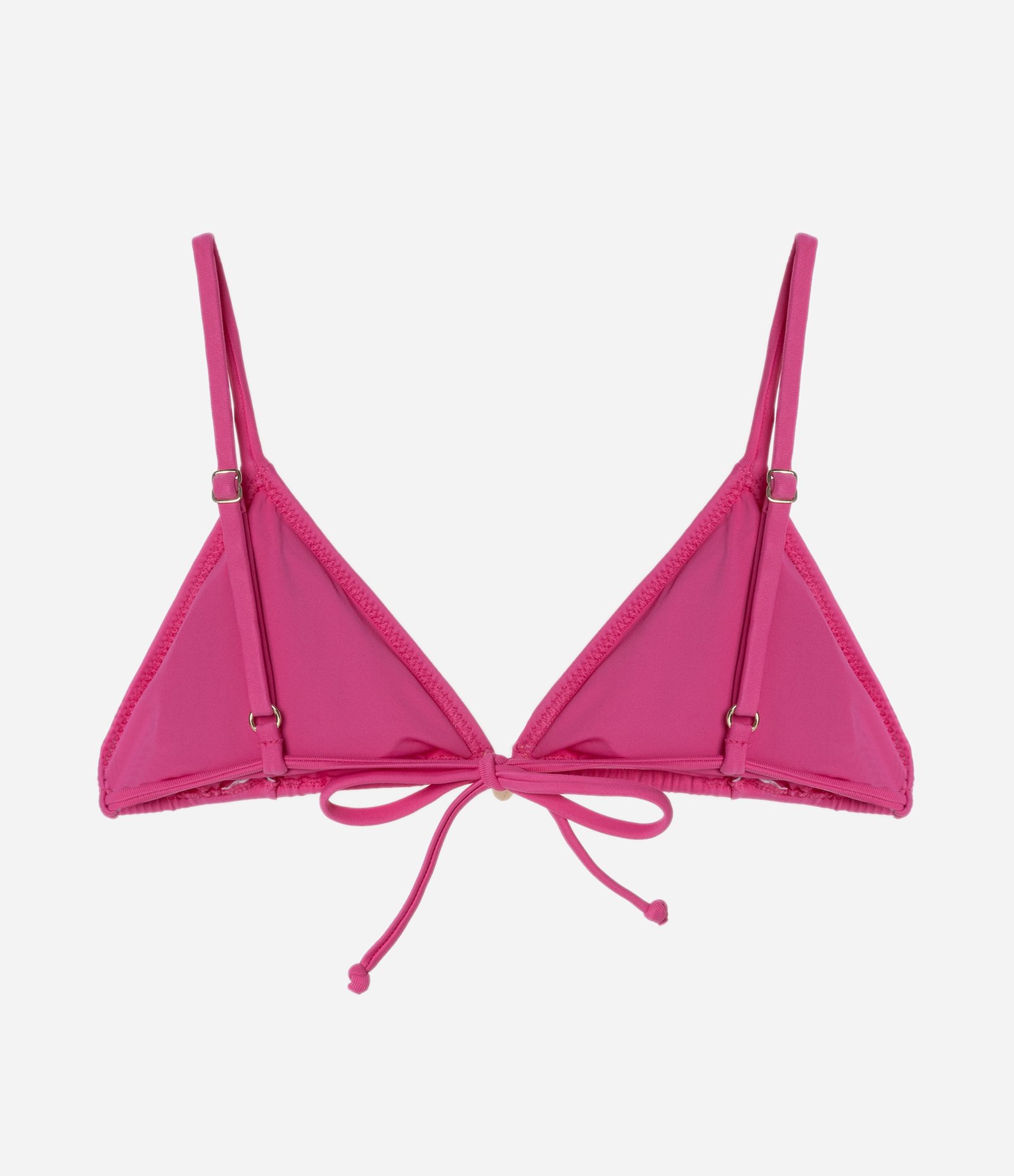 Biquíni Top Cortininha em Microfibra com Pesponto em Fio Metalizado Rosa 6