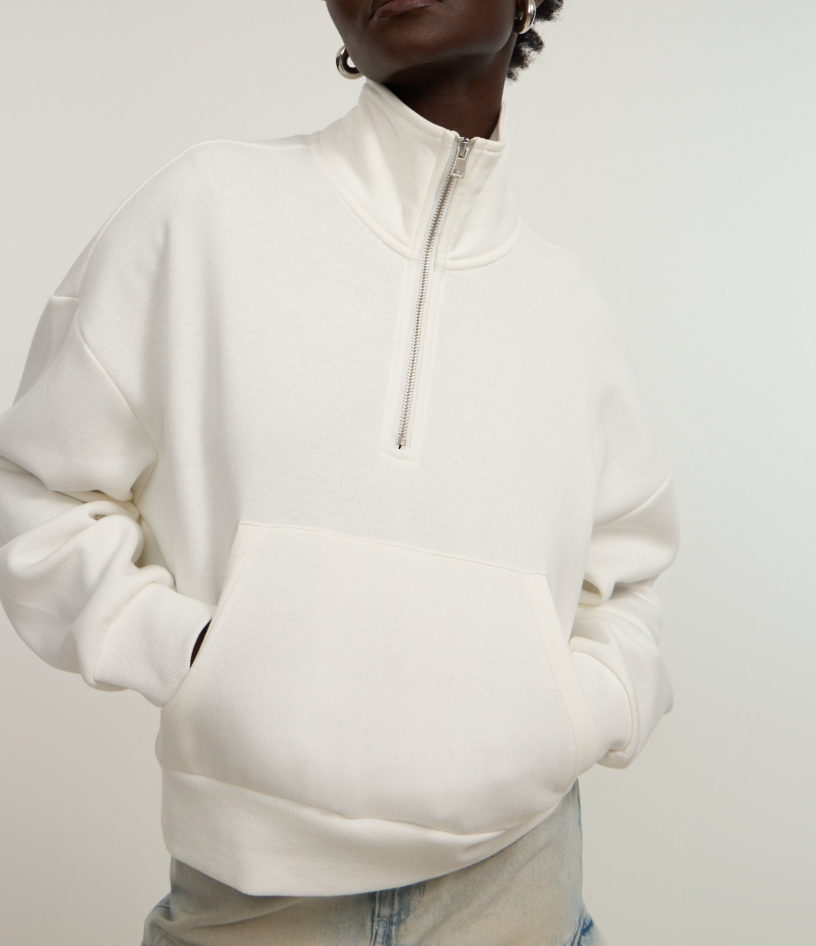 Moletom com Forro Fleece e Zíper na Gola Alta 3