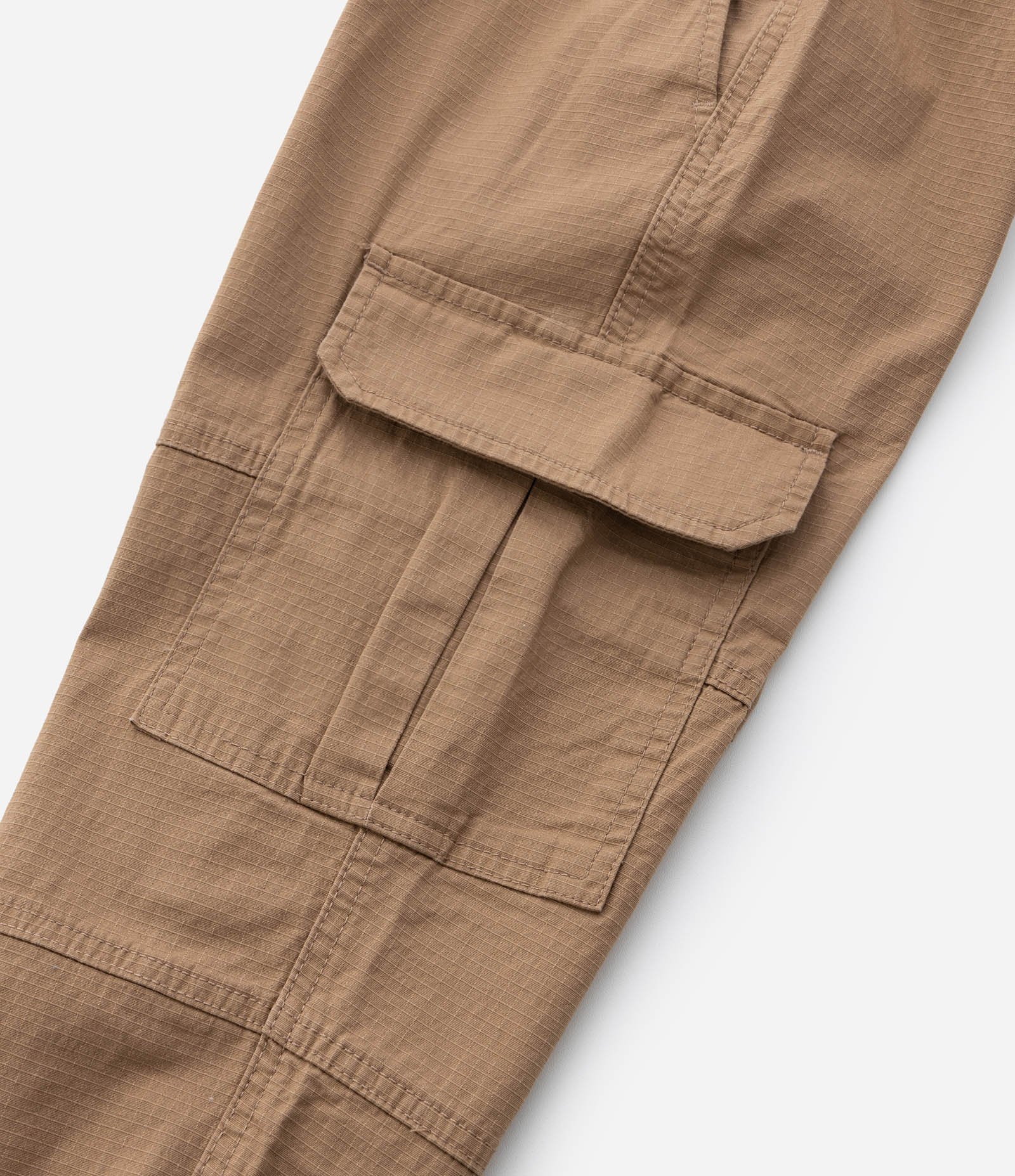 Calça Infantil em Ripstop com Bolsos Cargo - Tam 5 a 14 Anos Marrom 8