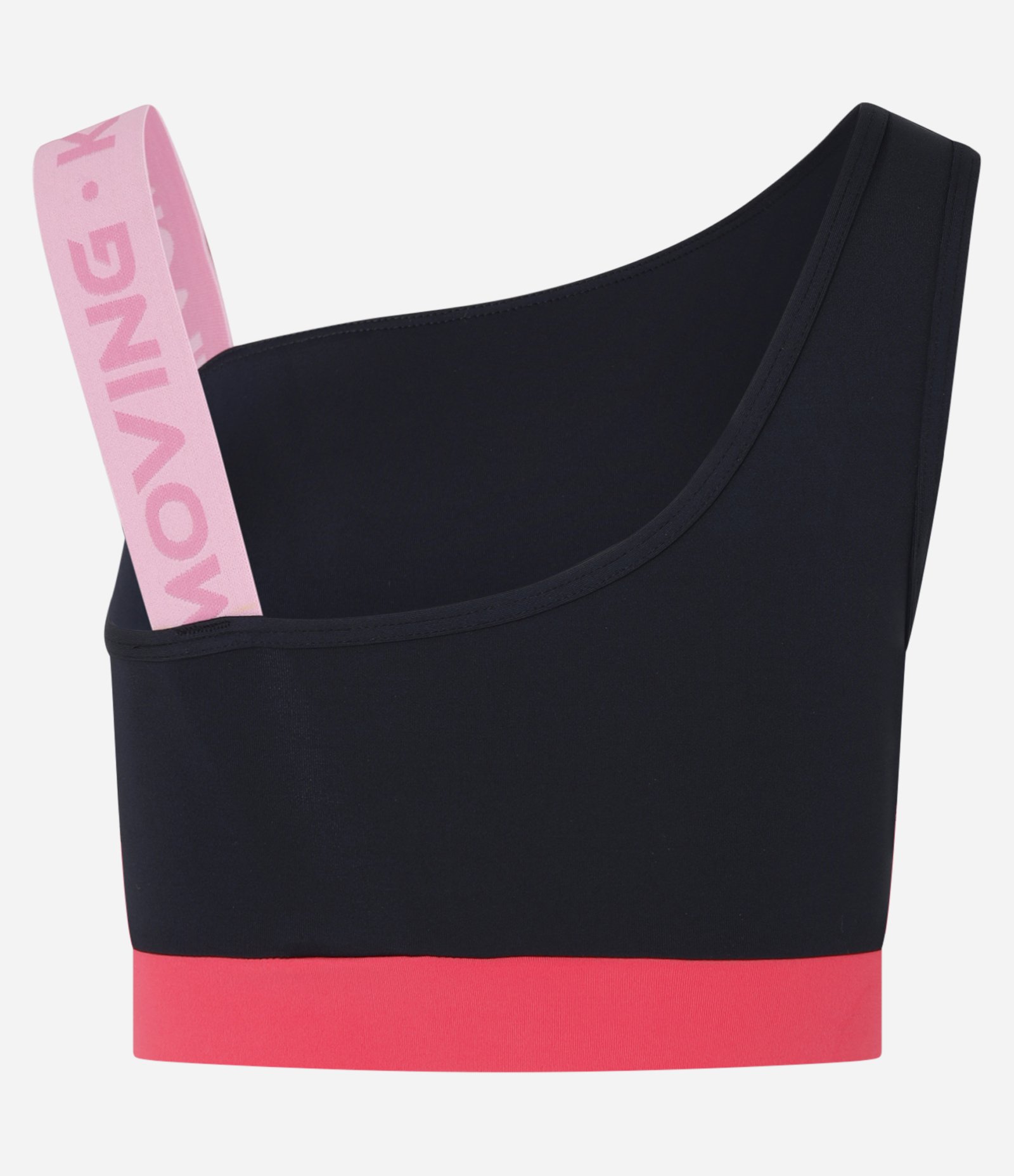 Top Esportivo com Bojo em Microfibra Preto/Rosa 6