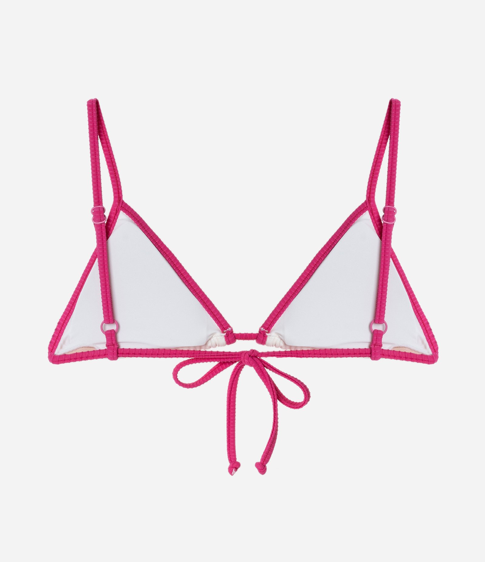 Biquíni Top Cortininha em Microfibra com Viés Contrastante Branco 6