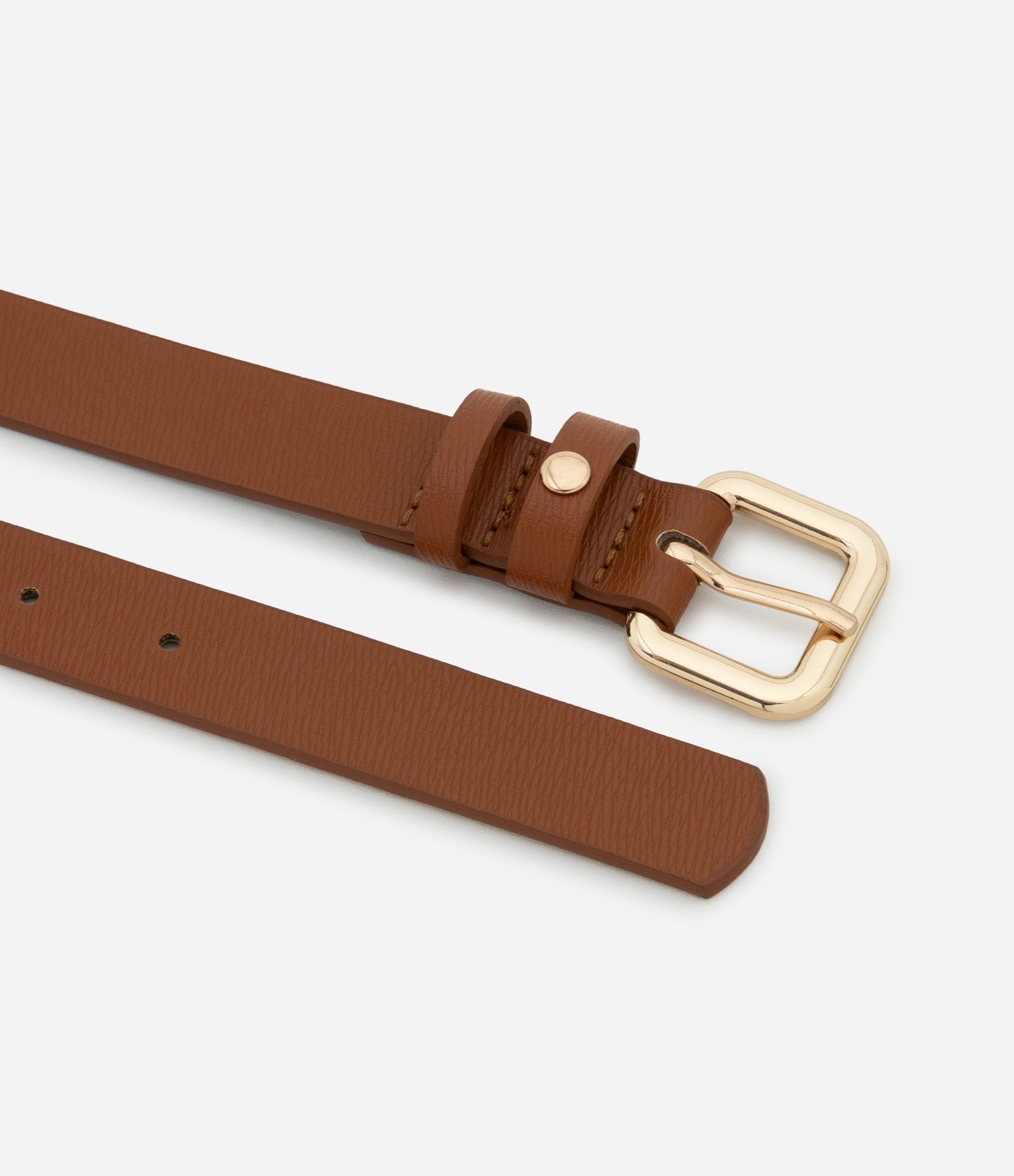 Kit 03 Cintos com Fivela Quadrada Curve & Plus Size Caramelo/Off White/Preto 2