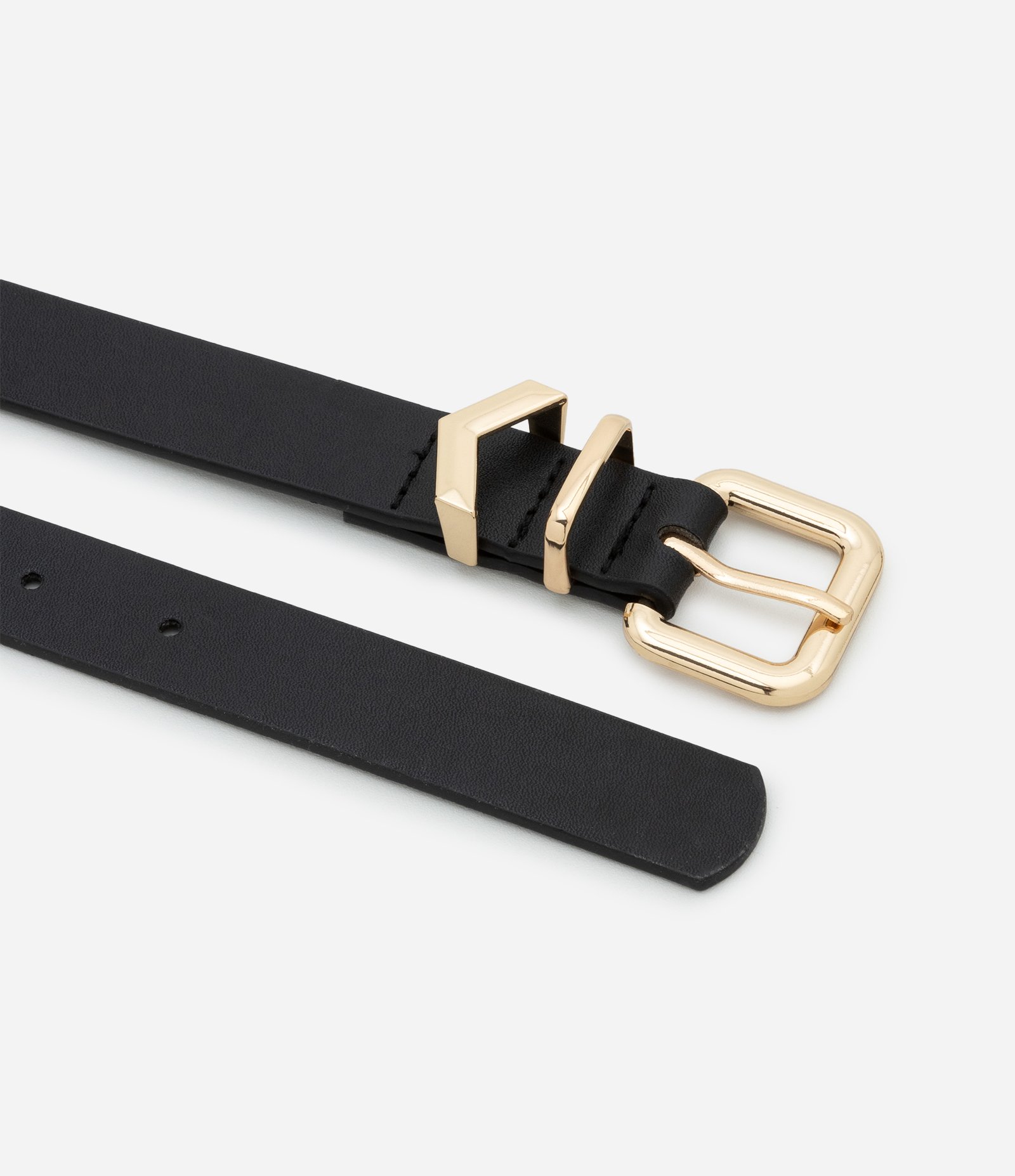 Kit 03 Cintos com Fivela Quadrada Curve & Plus Size Caramelo/Off White/Preto 3