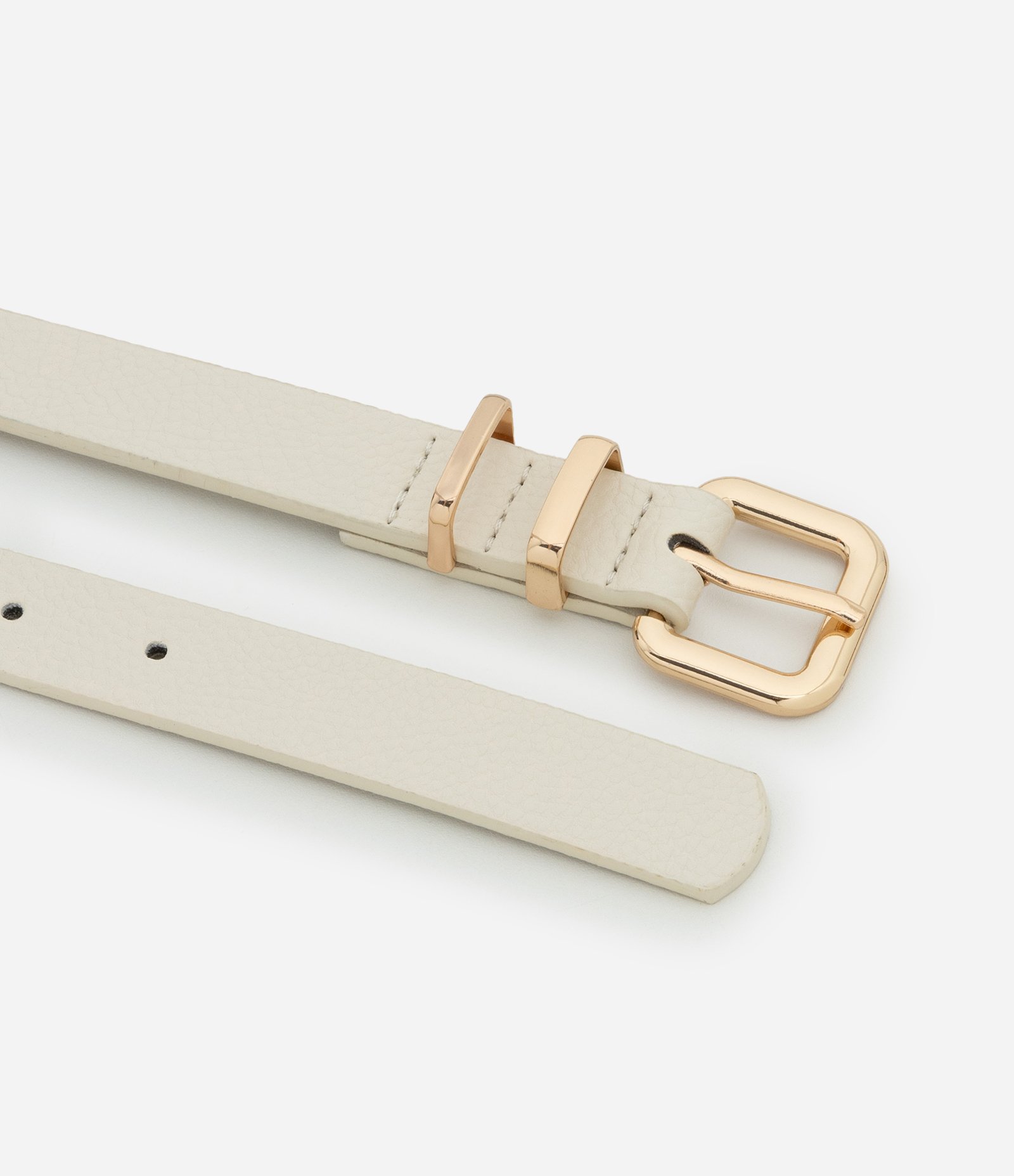 Kit 03 Cintos com Fivela Quadrada Curve & Plus Size Caramelo/Off White/Preto 4