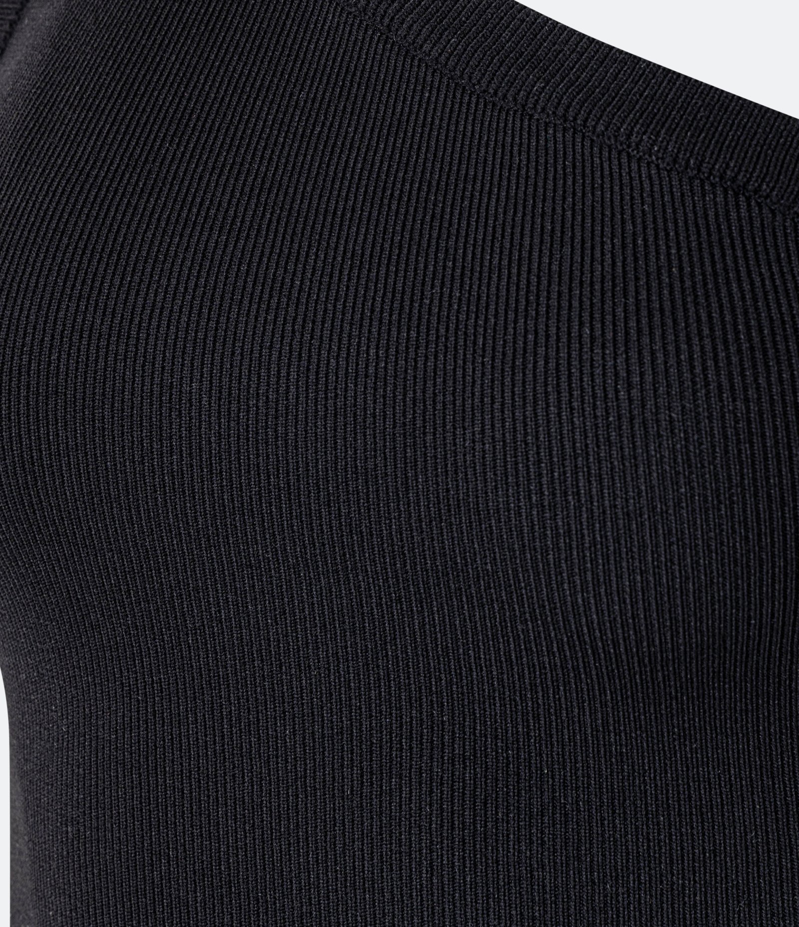 Blusa Cropped em Tricoline com Um Ombro Só Preto 5