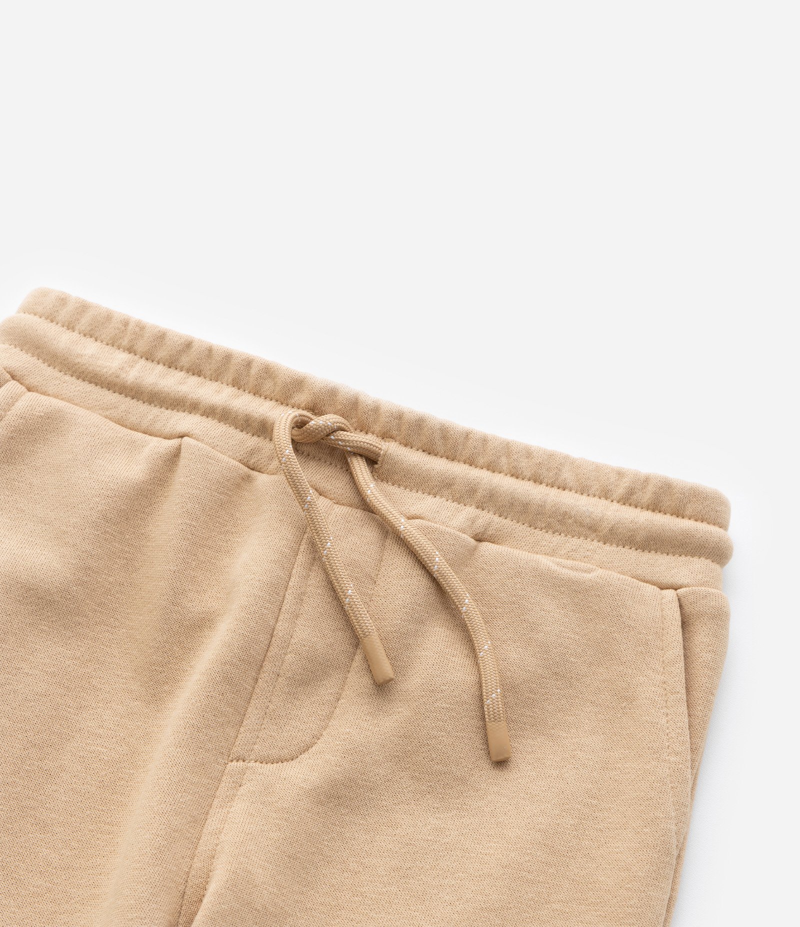Calça Infantil com Bolsos e Recortes - Tam 1 a 5 Anos Bege 4