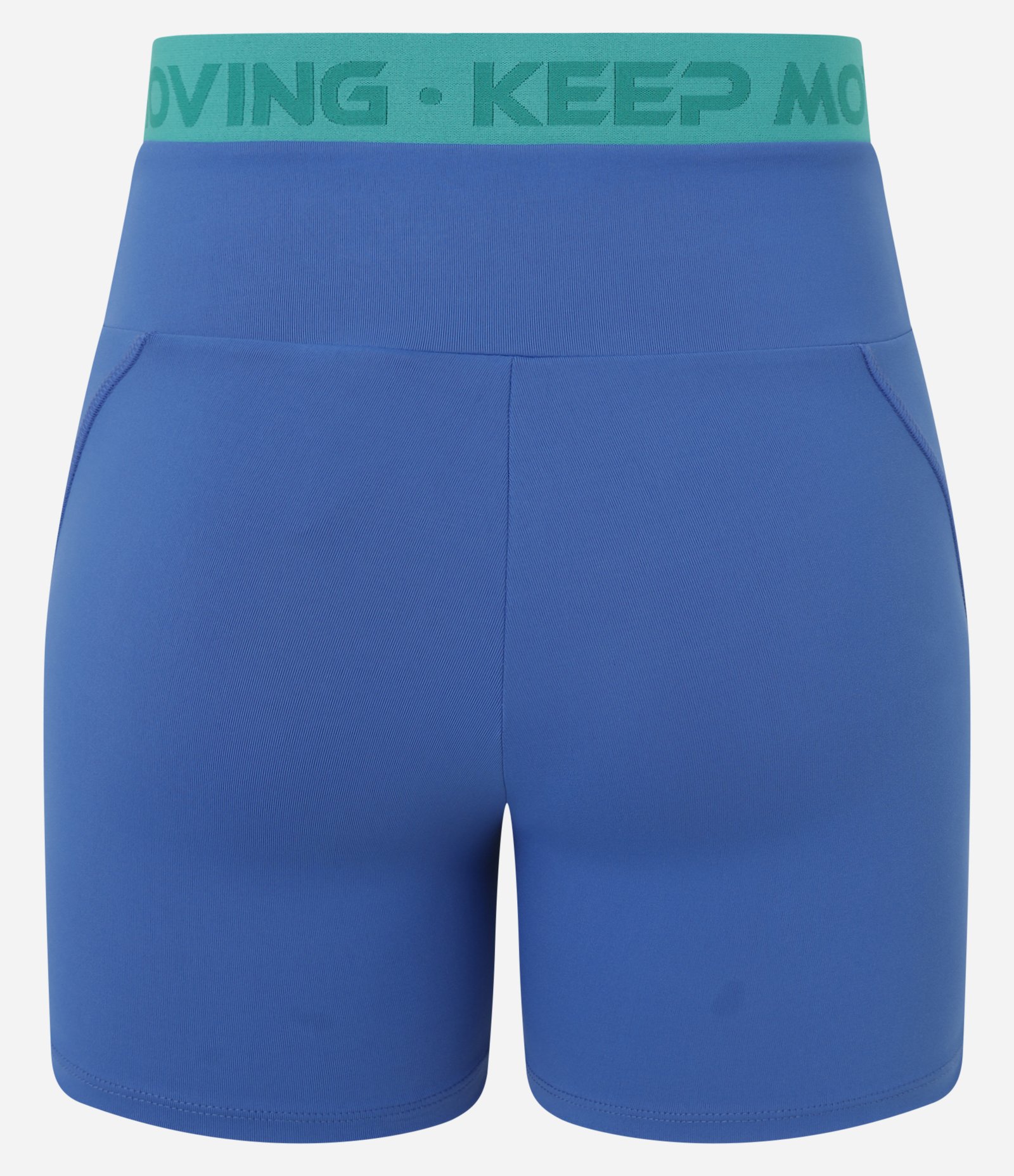 Bermuda Ciclista em Microfibra com Friso Azul/Verde 6