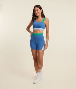 Bermuda Ciclista em Microfibra com Friso