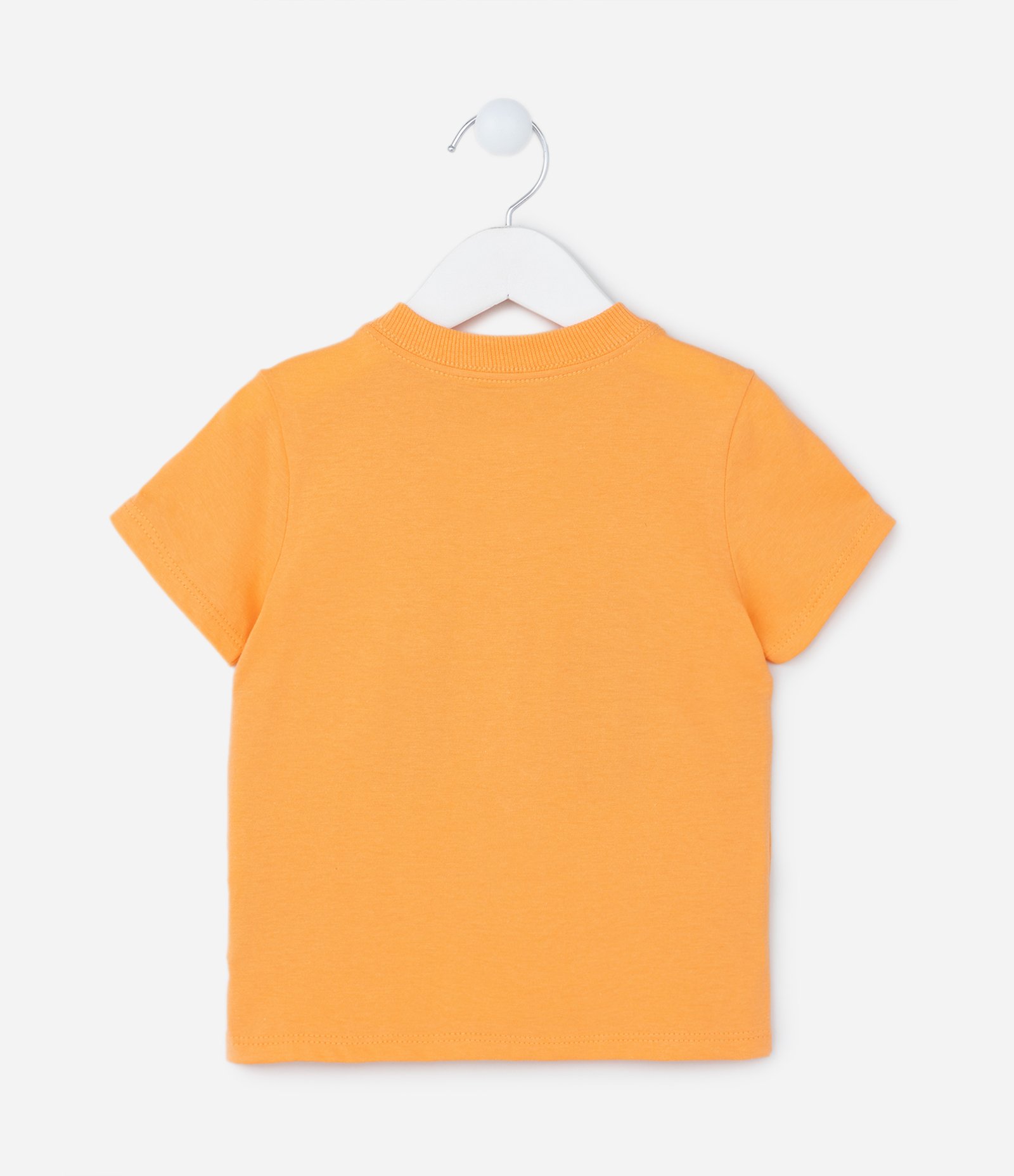 Camiseta Infantil com Bordado de Pranchas - Tam 1 a 5 Anos Laranja 2