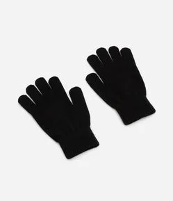 Luva em Tricot com Punho e Textura