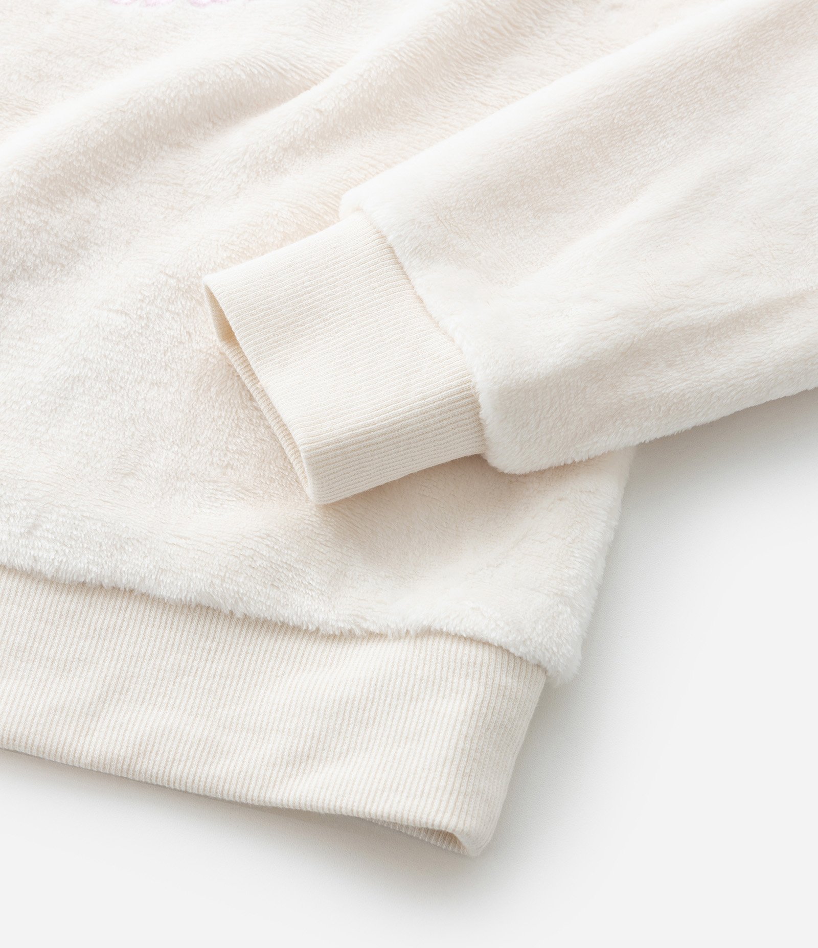 Casaco Infantil Quentinho com Tigrinho em Paetês - Tam 5 a 14 anos Off White 4