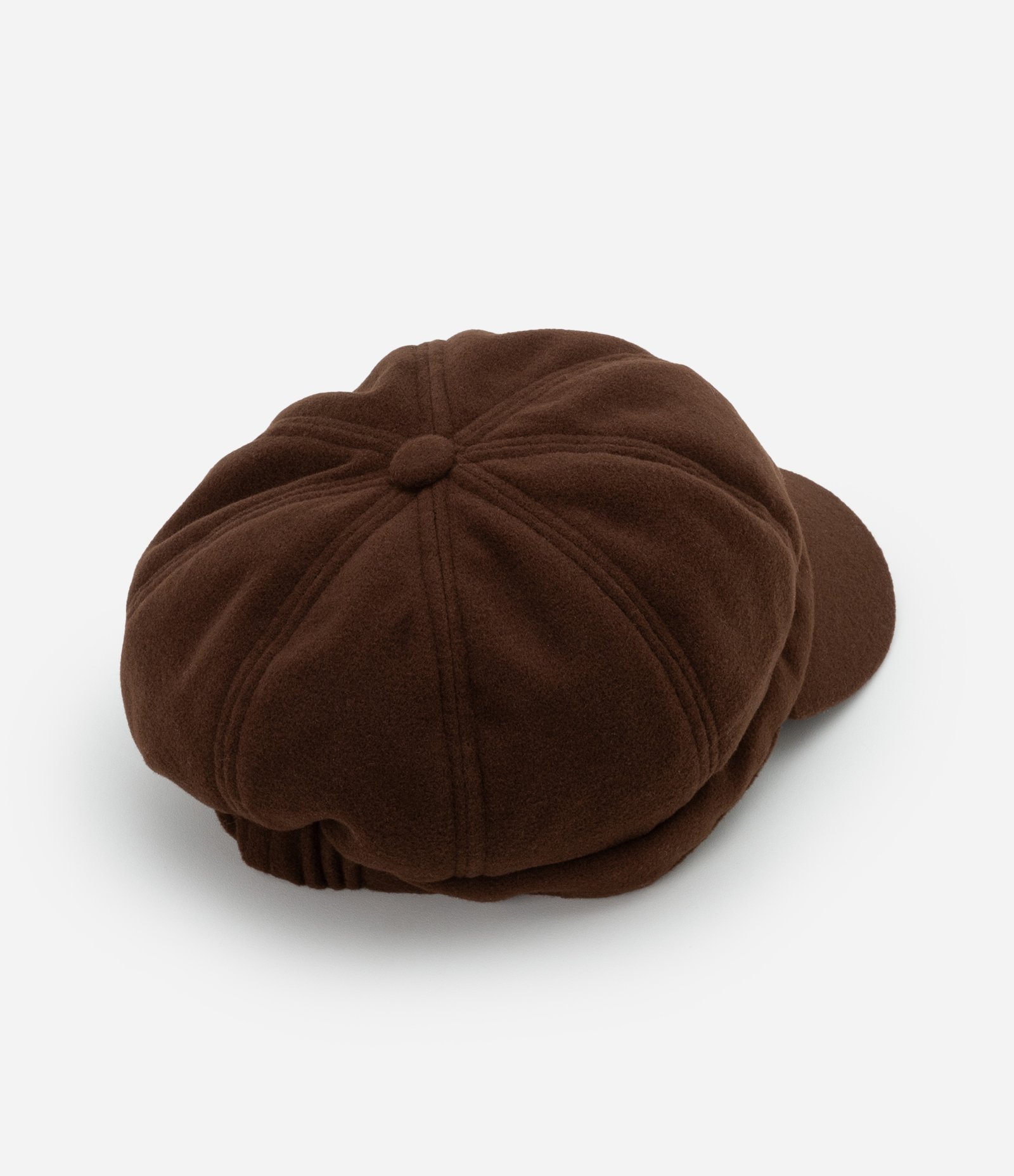 Boina em Fleece com Aba Curva e Pences Marrom 3