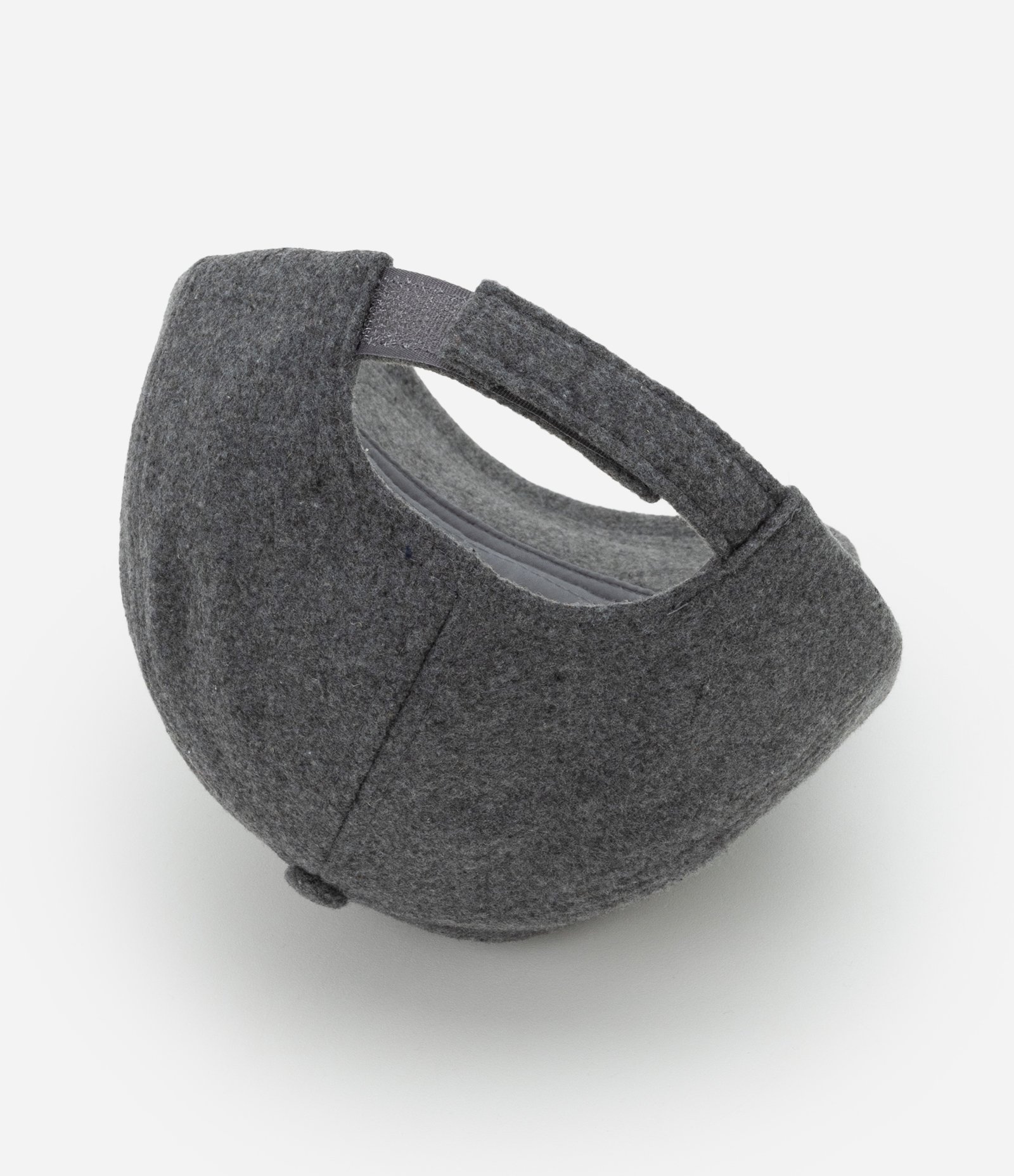 Boné Aba Curva em Feltro Cinza 2