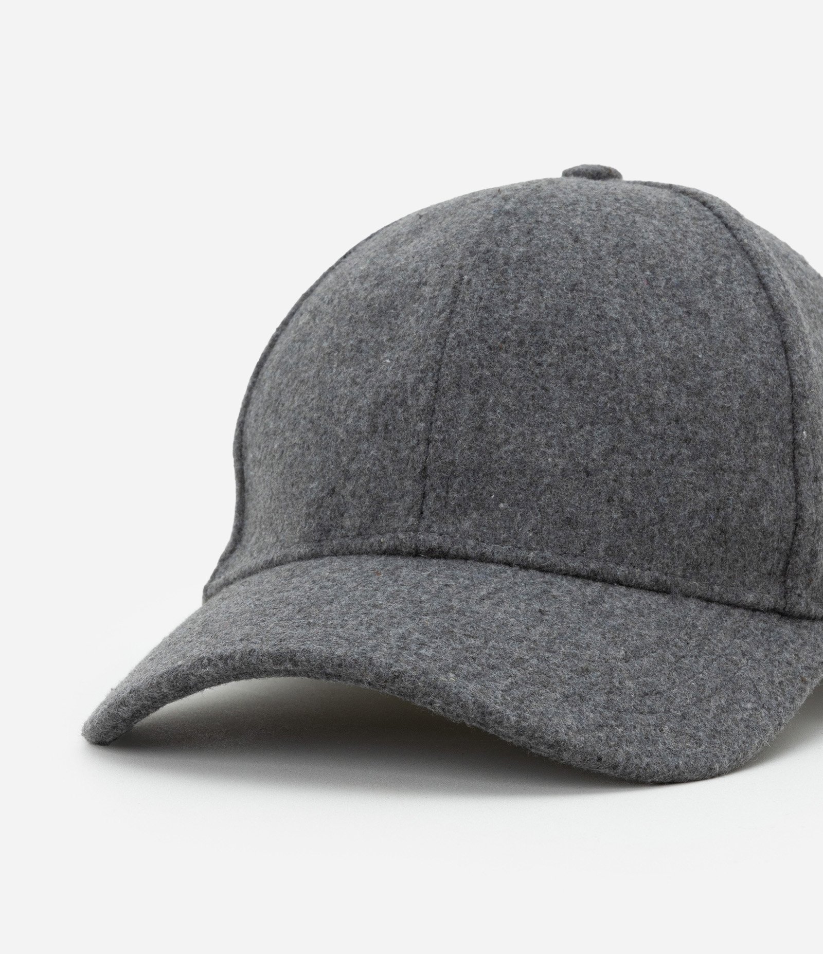 Boné Aba Curva em Feltro Cinza 4