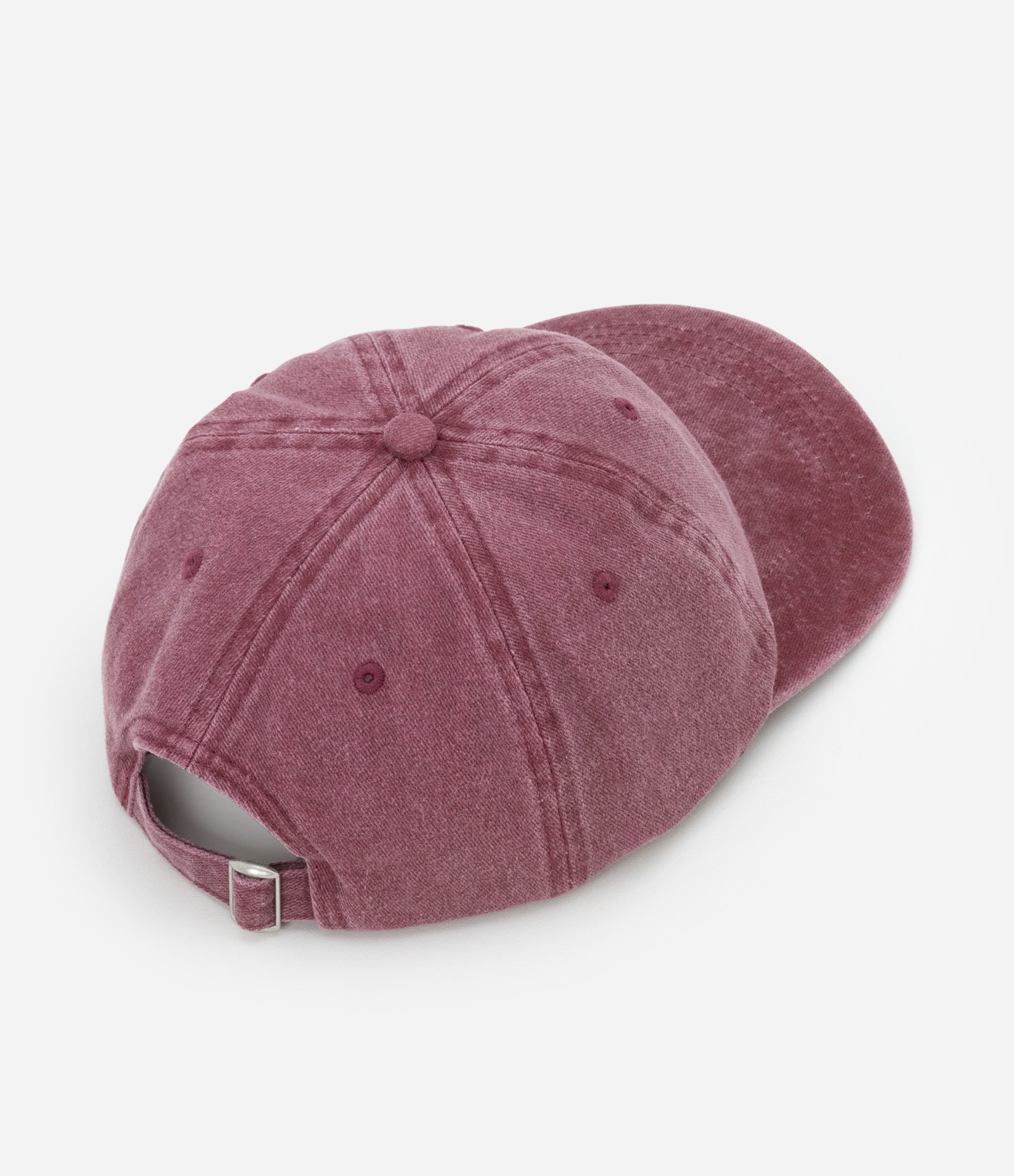 Boné Aba Curva em Sarja Estonada Vermelho 2