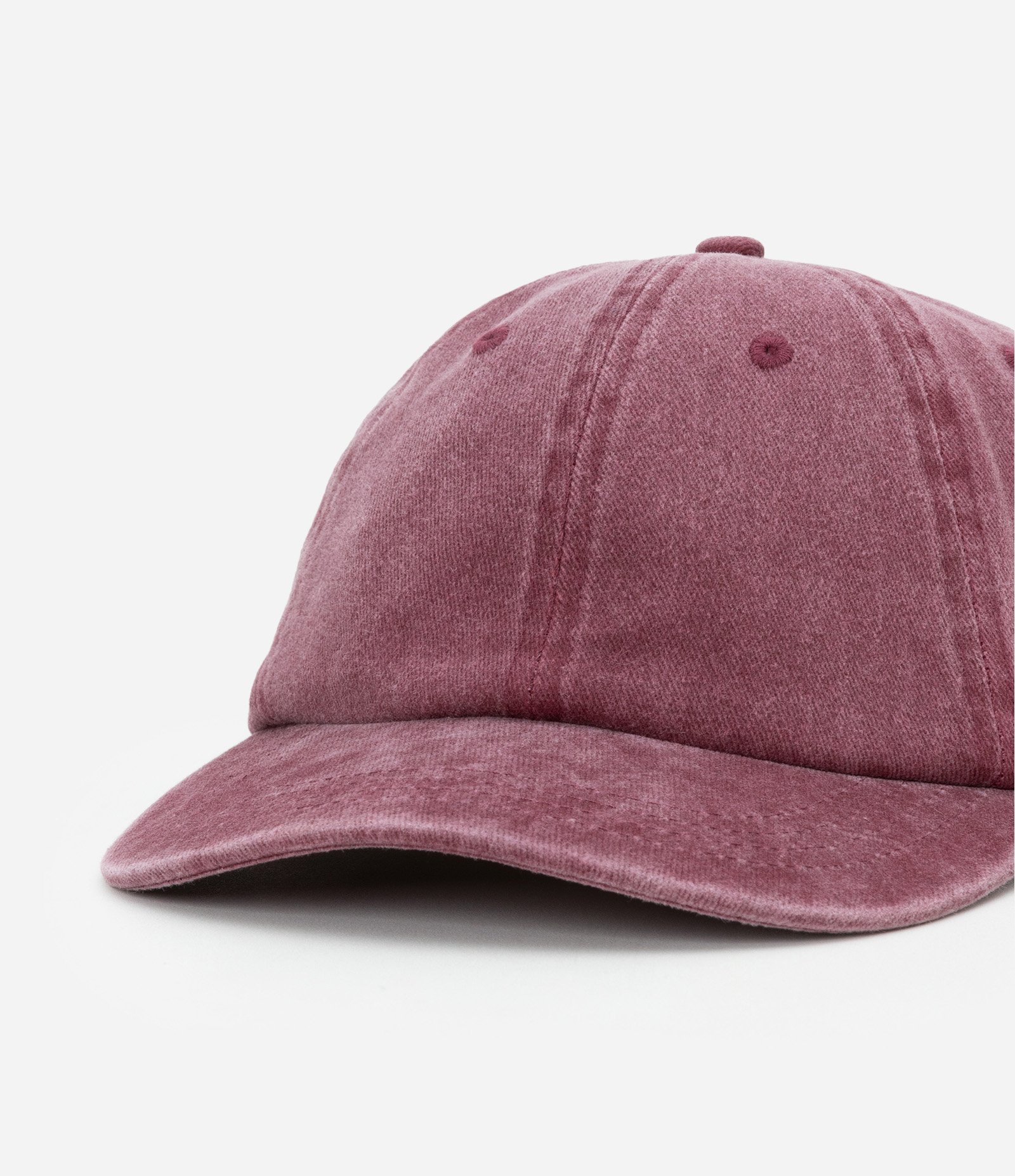 Boné Aba Curva em Sarja Estonada Vermelho 4