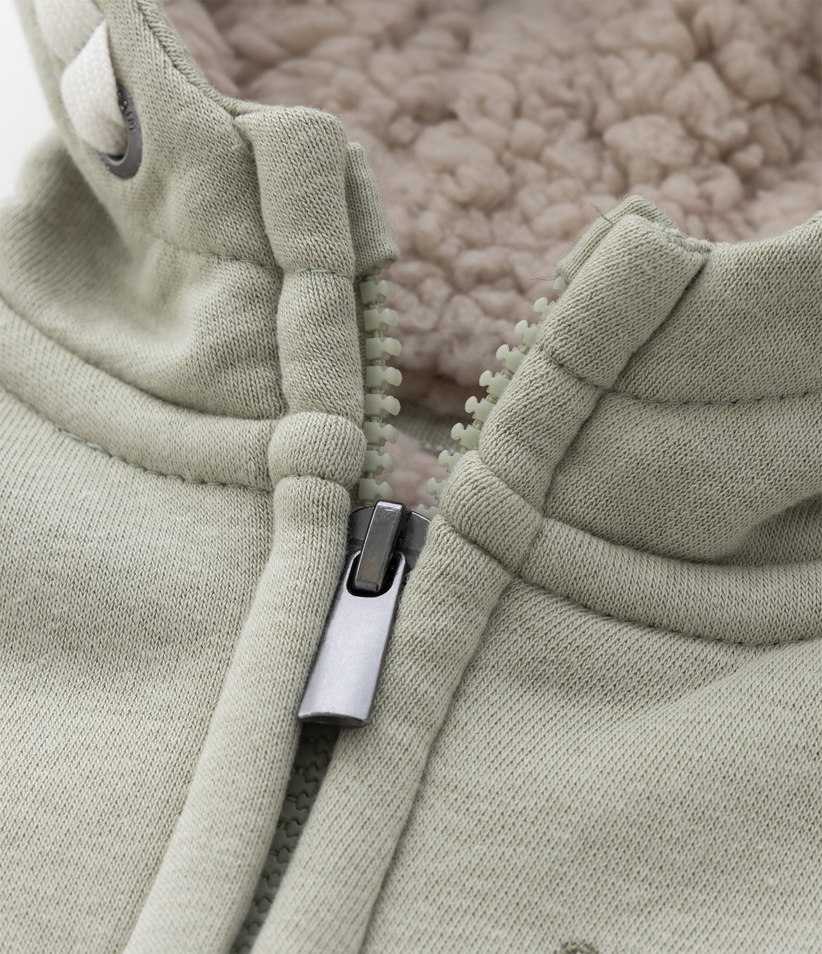 Casaco Infantil com Capuz e Forro de Sherpa - Tam 1 a 5 anos Verde 8