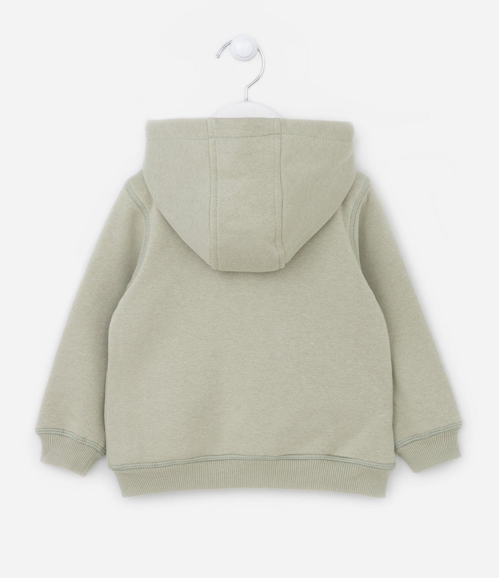 Casaco Infantil com Capuz e Forro de Sherpa - Tam 1 a 5 anos Verde 2