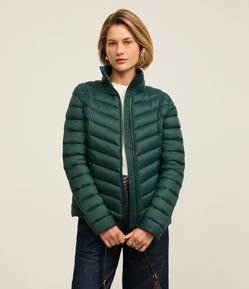 Jaqueta Puffer Ultra Leve em Poliamida com Saquinho de Guardar