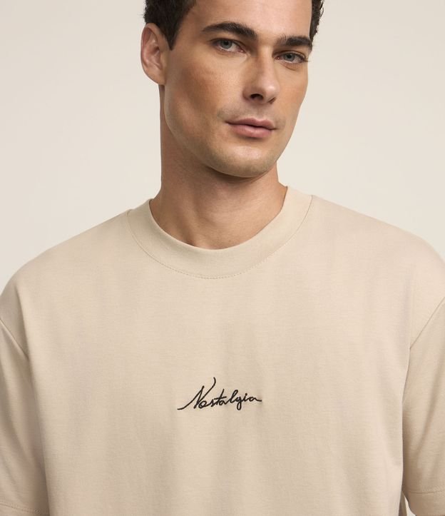 Camiseta Boxy em Algodão com Estampa Nostalgia