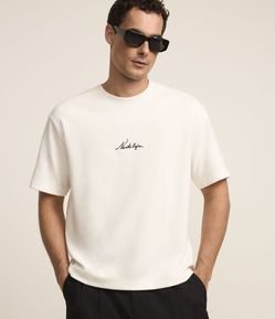 Camiseta Boxy em Algodão com Estampa Nostalgia