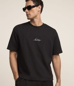 Camiseta Boxy em Algodão com Estampa Nostalgia