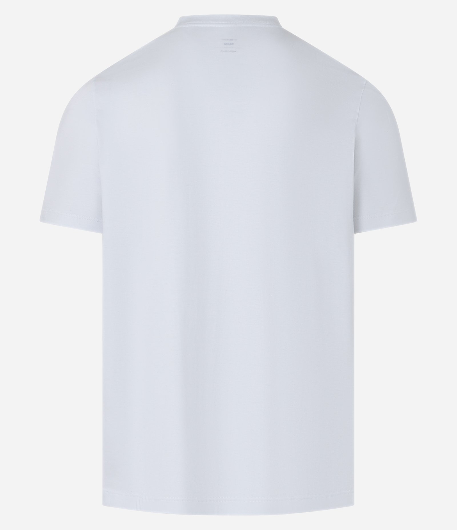 Camiseta Slim em Algodão com Estampa Lettering Ego Branco 6