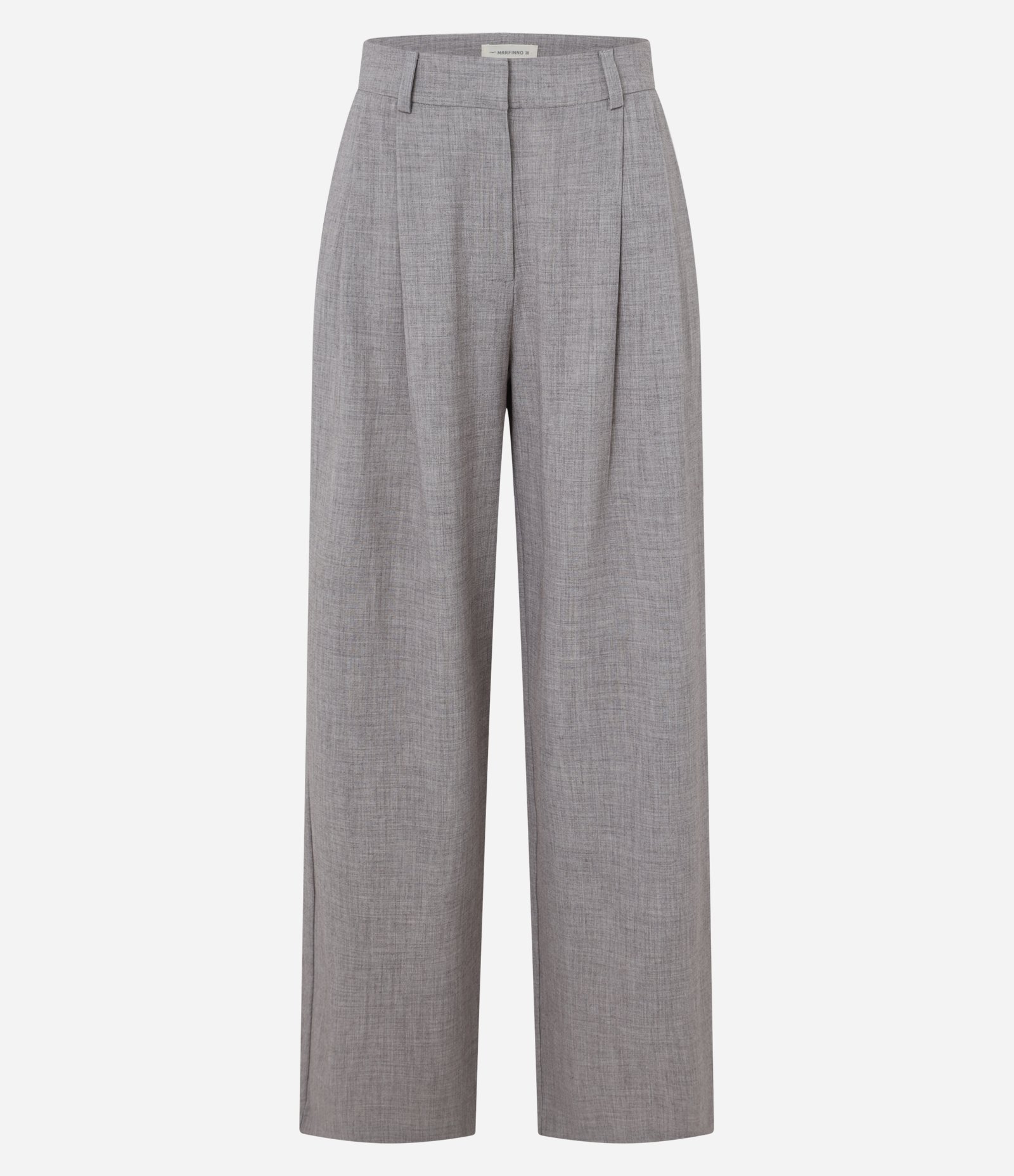 Calça Wide Leg Alfaiatada com Cós Simples Cinza 6