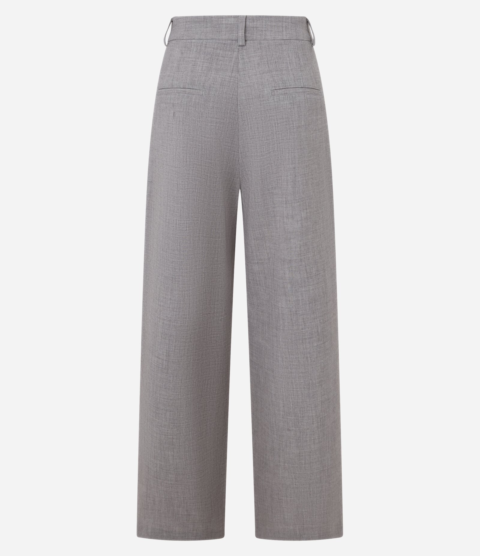 Calça Wide Leg Alfaiatada com Cós Simples Cinza 7