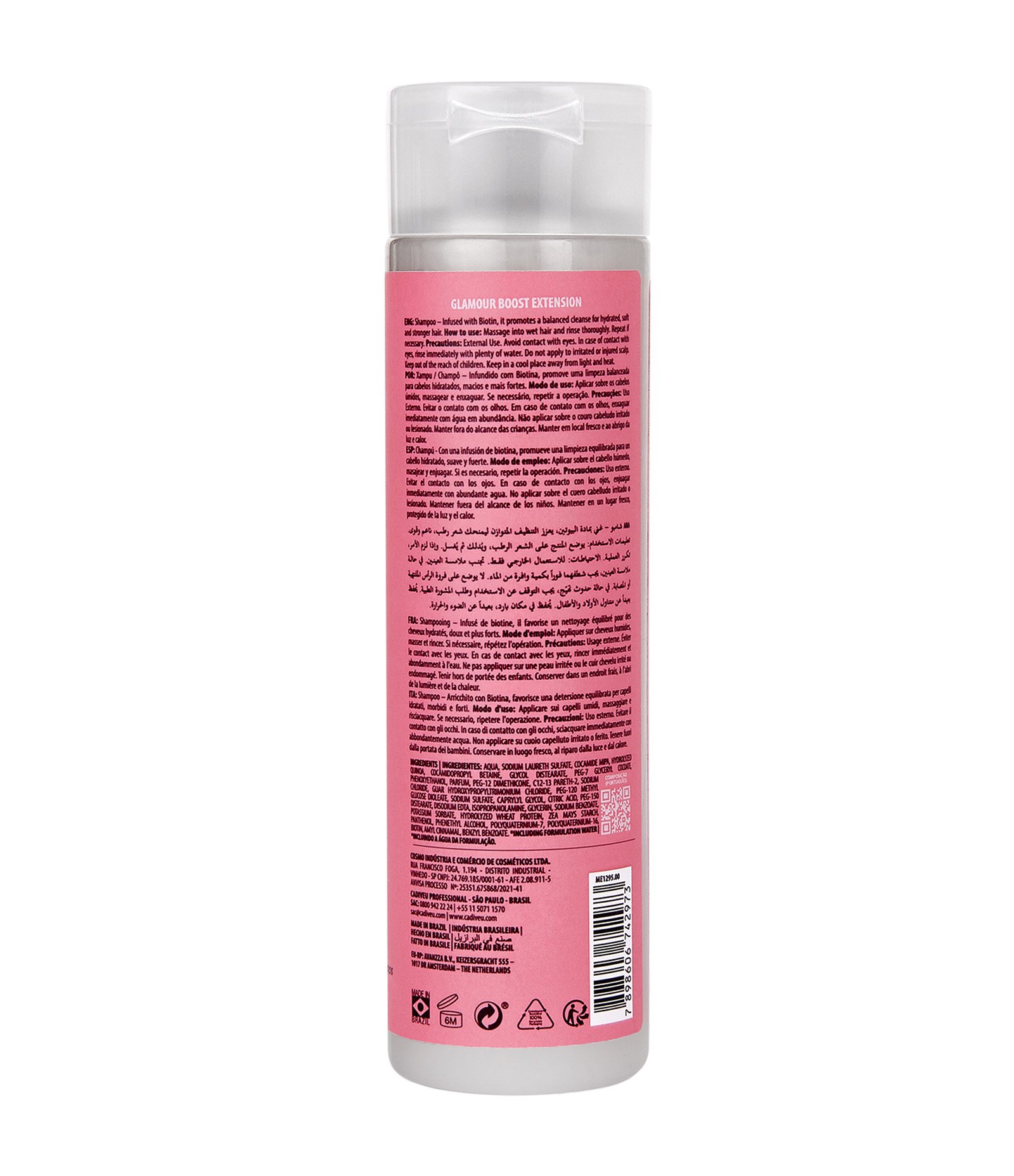 Shampoo Glamour Hidratante e Fortalecedor Cadiveu Professional Essentials 250ml 2