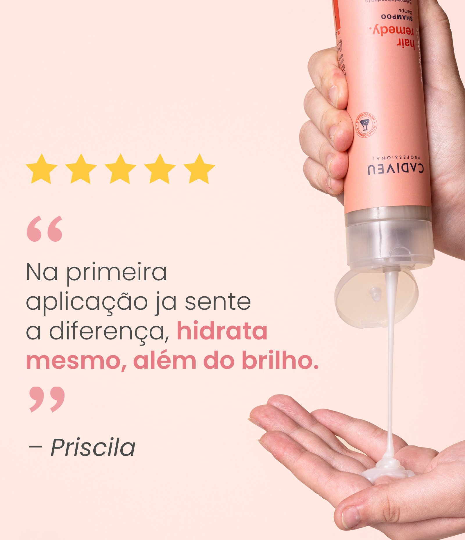 Shampoo Reparação Hair Remedy Cadiveu Professional Essentials  250ml 9