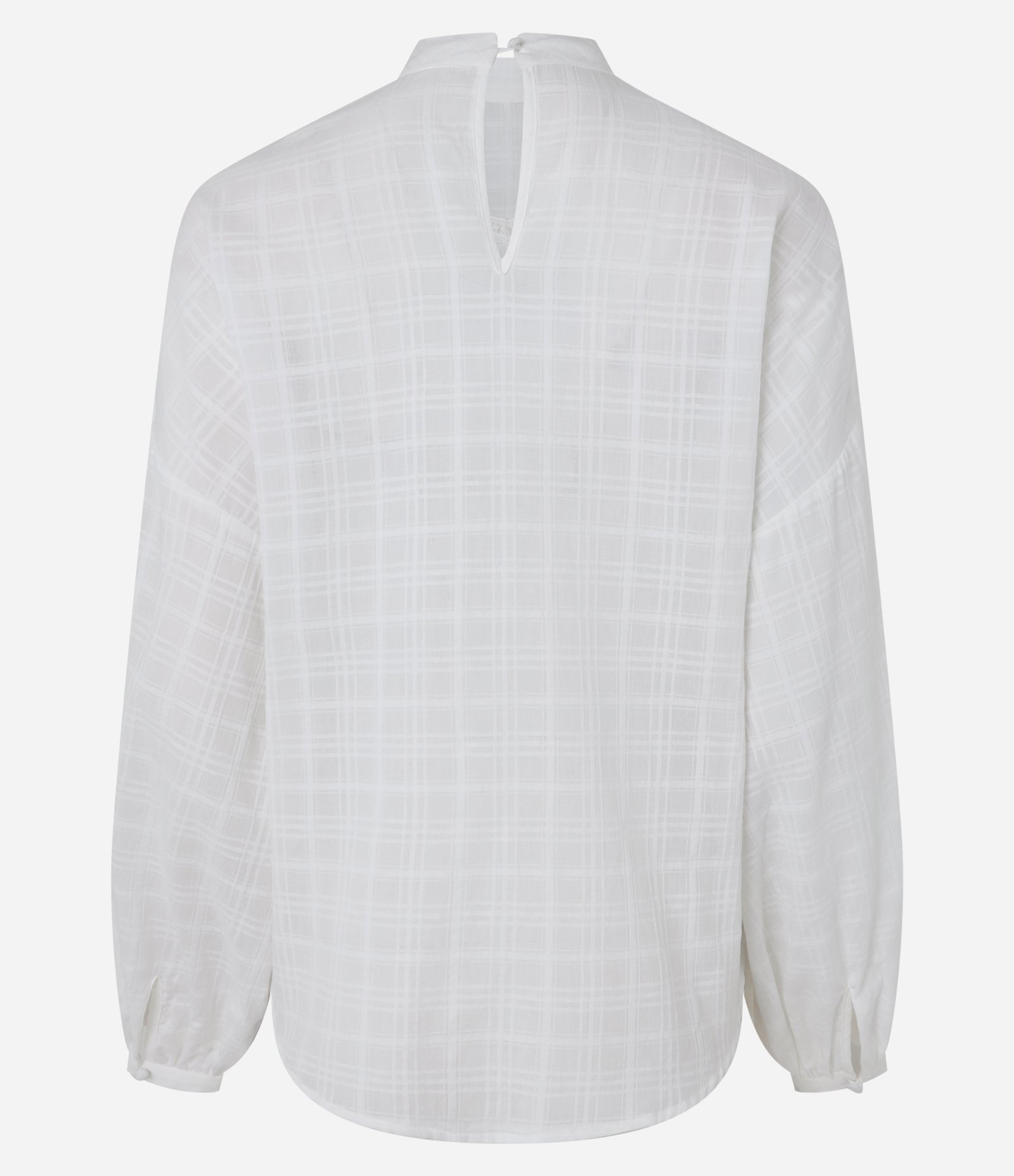 Blusa Bata Maquinetada em Algodão com Babados Branco 3