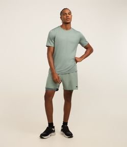 Bermuda Esportiva com Short de Compressão