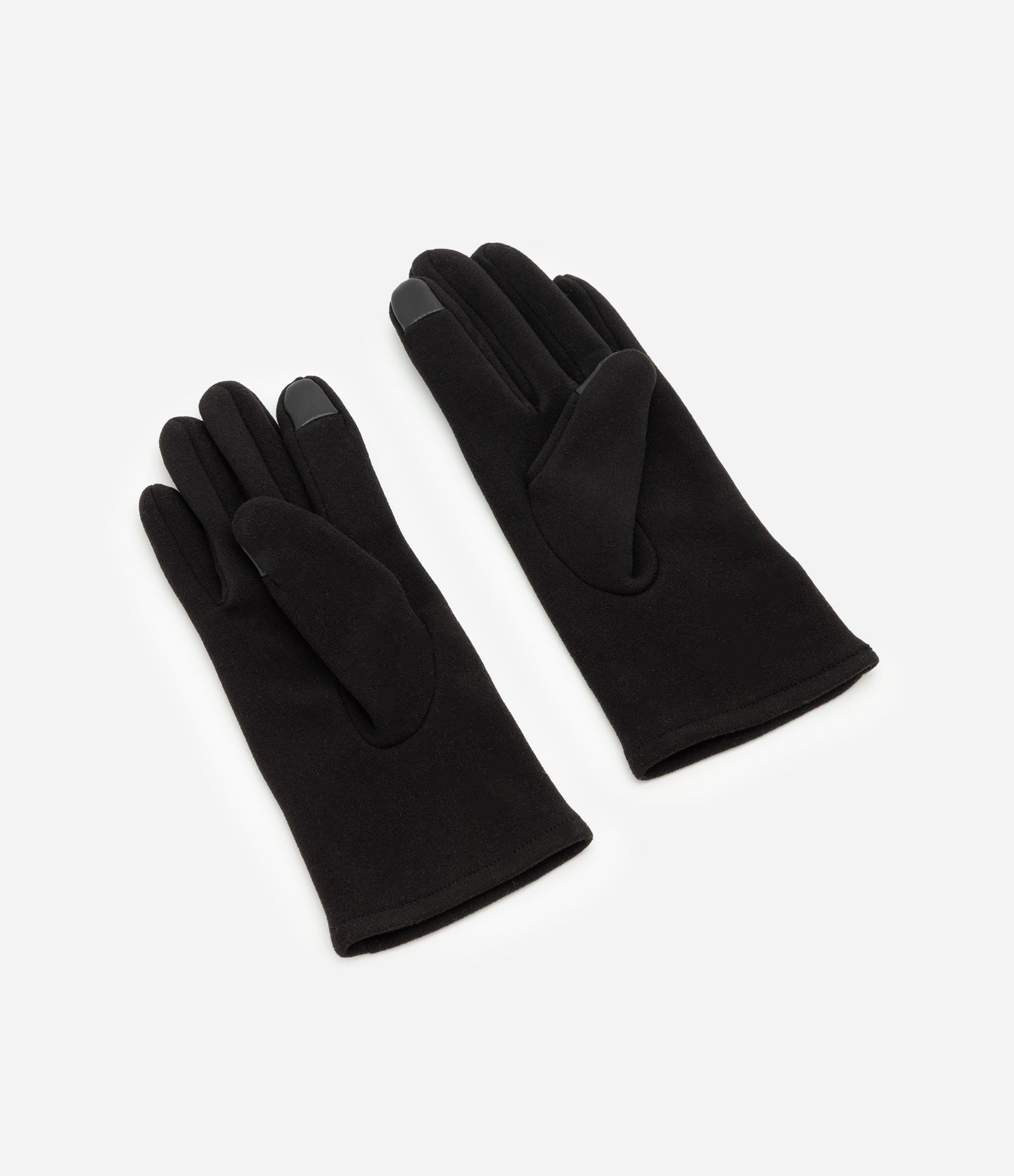 Luva em Suede com Detalhe Dedal Touch Screen Preto 2