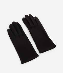 Luva em Suede com Detalhe Dedal Touch Screen