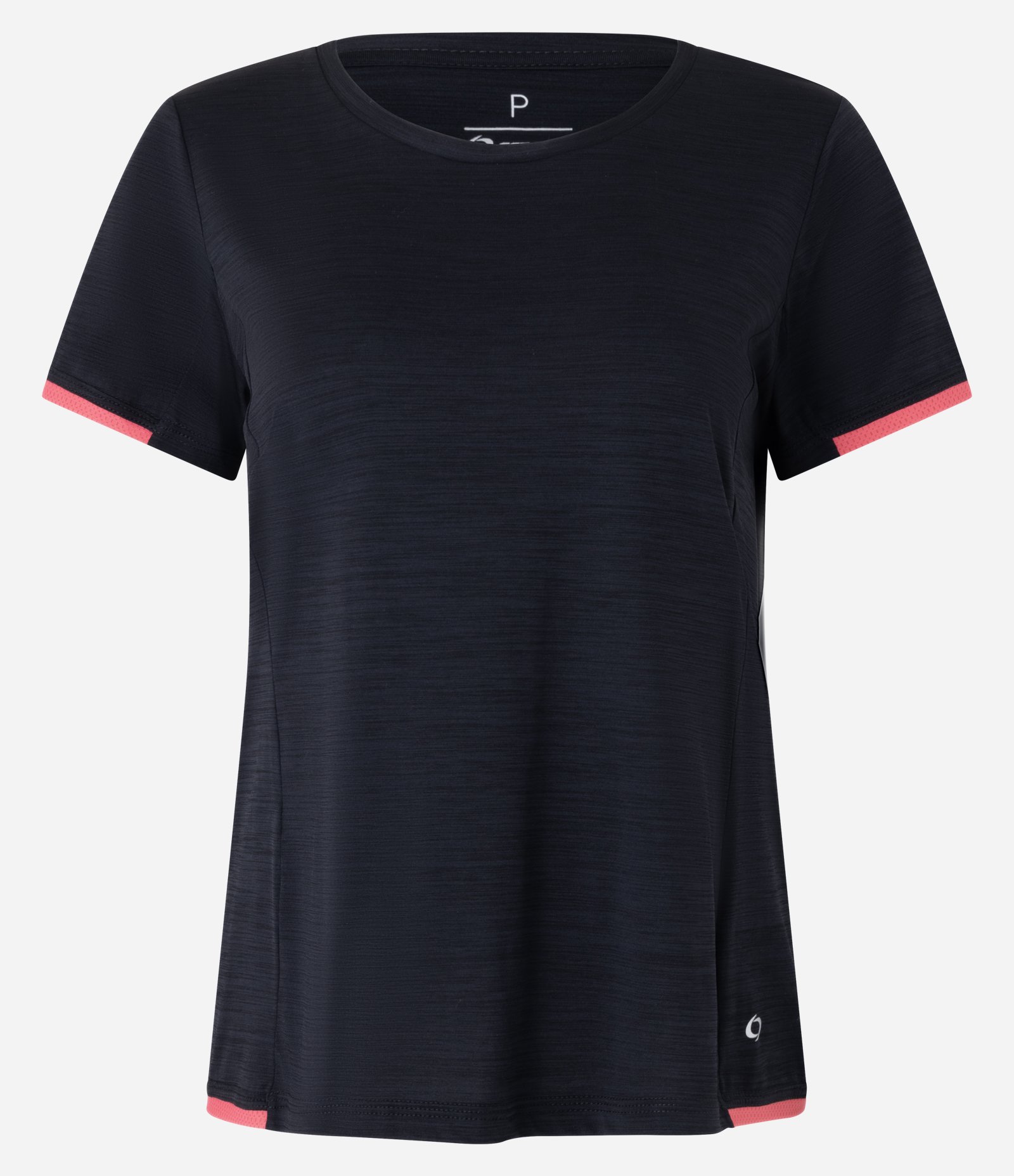Camiseta Esportiva com Frisos Contrastantes Preto 5