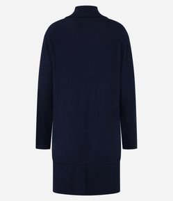 Cardigan Básico Longo em Tricô com Abertura Total