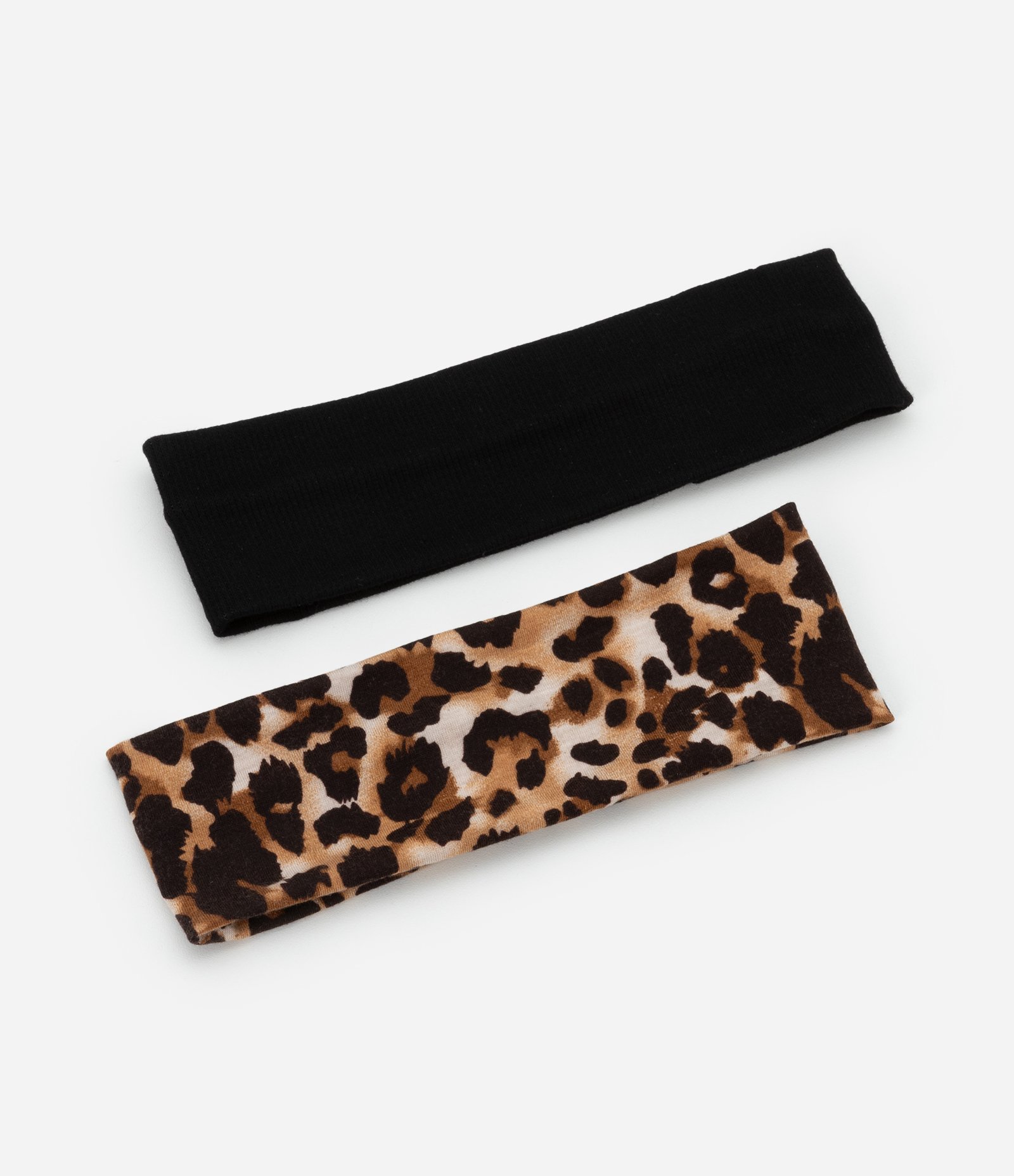 Kit 02 Faixas de Cabelo Animal Print em Poliéster Preto/Animal Print 1