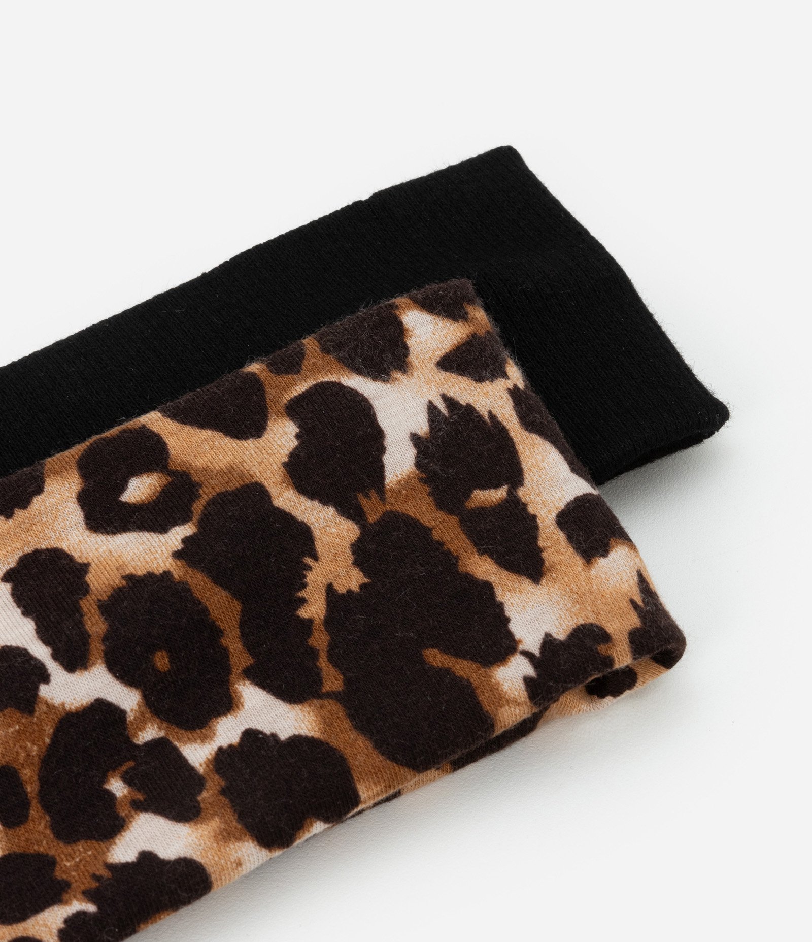 Kit 02 Faixas de Cabelo Animal Print em Poliéster Preto/Animal Print 2