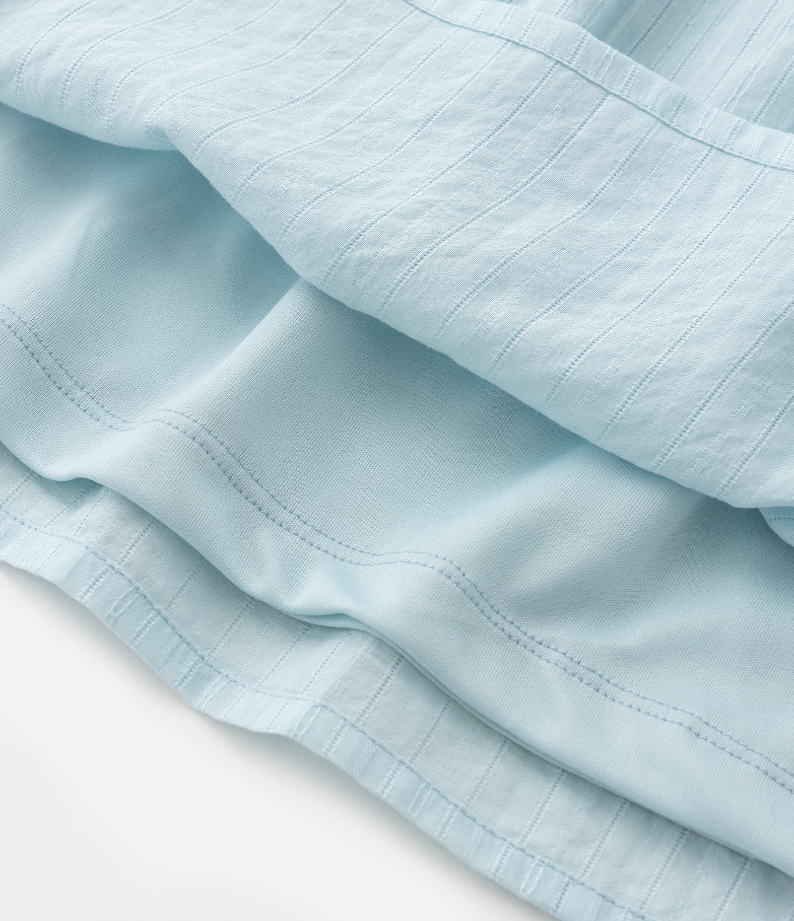 Vestido Infantil em Algodão Texturizado com Aberturas Laterais - Tam 5 a 14 anos Azul 5
