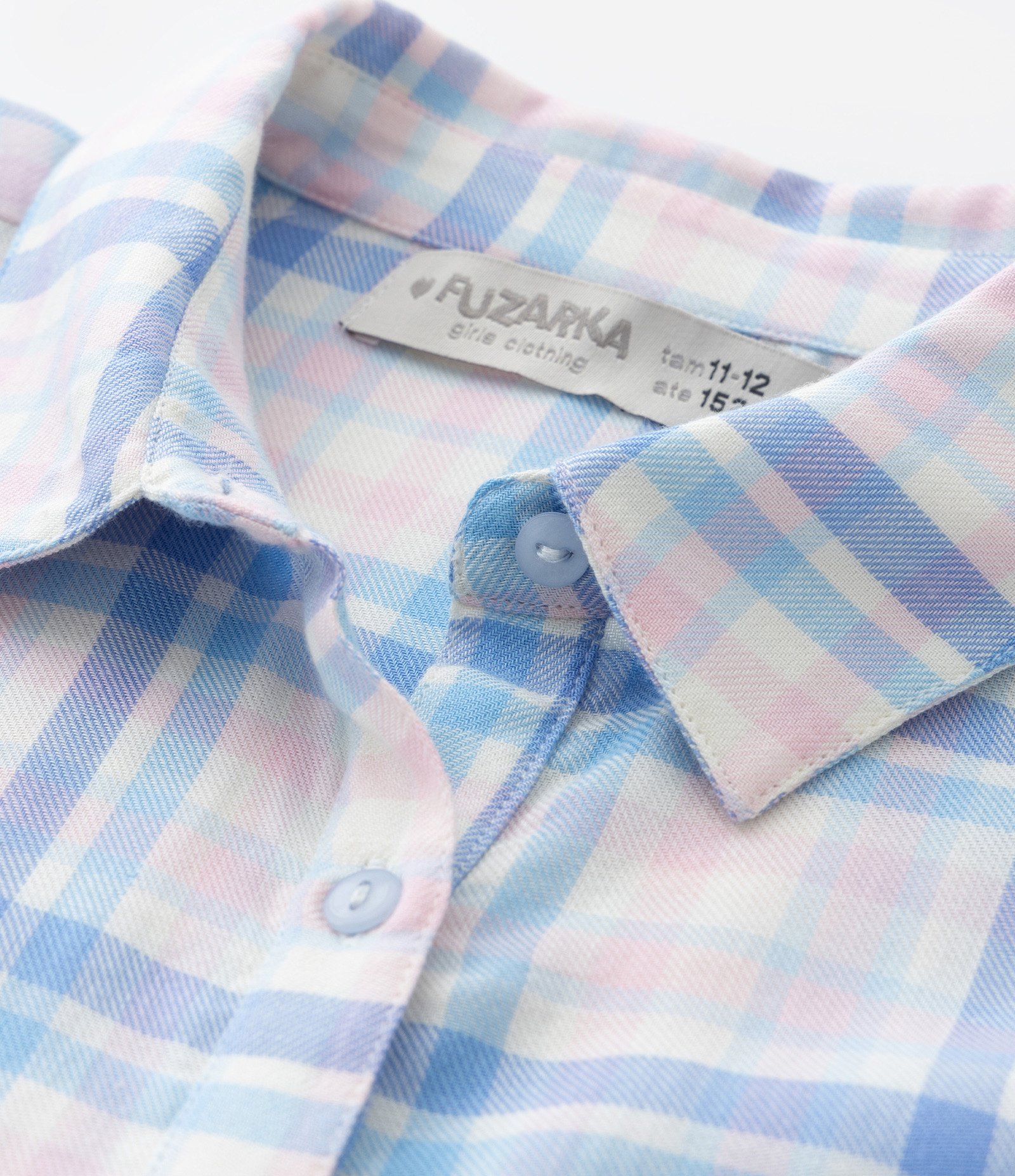 Vestido Marias Infantil com Estampa Xadrez - Tam 5 a 14 Anos Azul 4