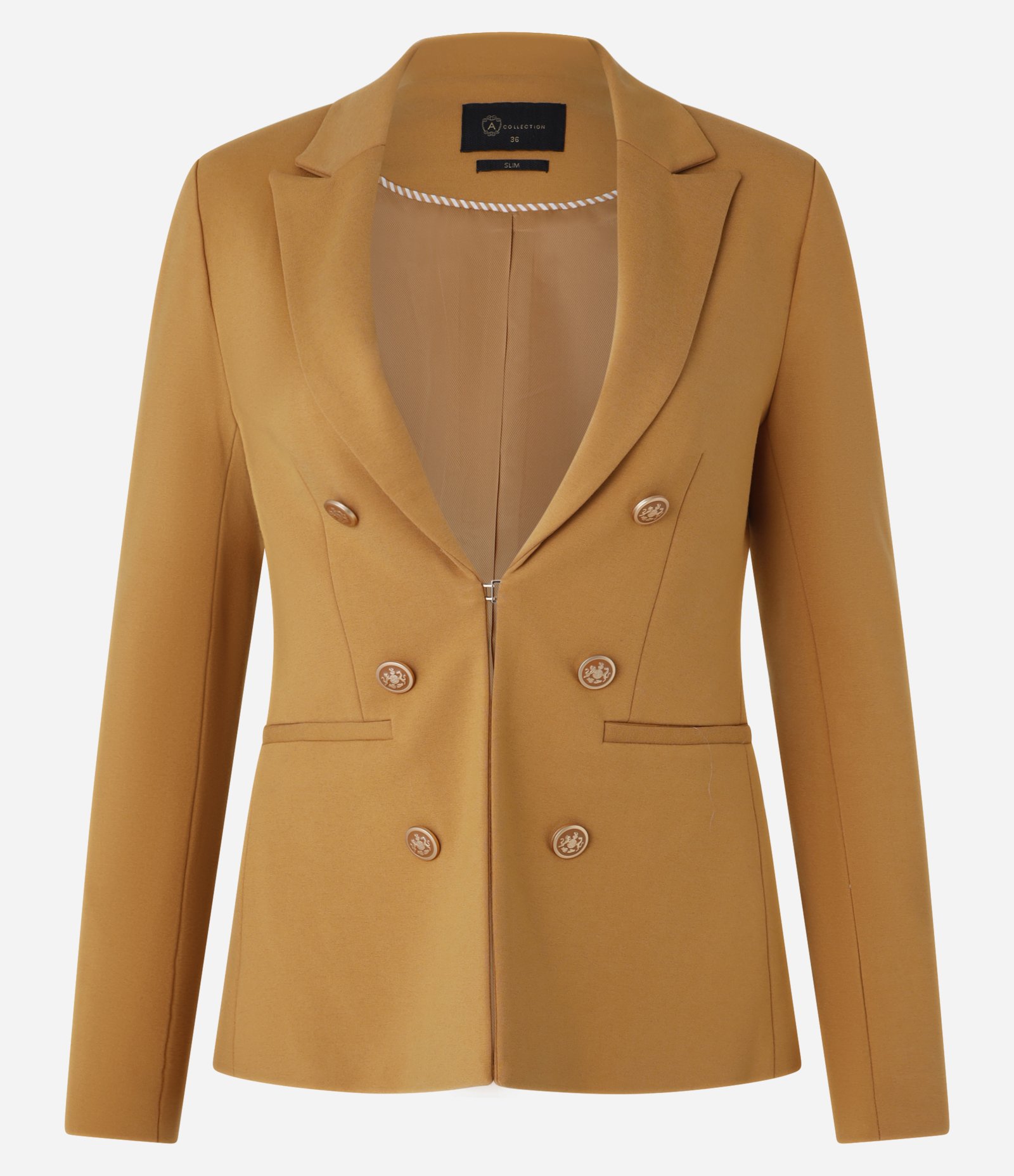 Blazer Alfaiatado em Ponto Roma com Botões Brasão 6