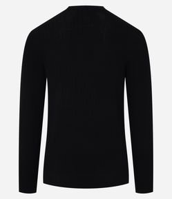 Suéter em Malha com Textura Xadrez Grid