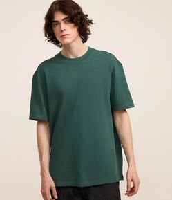 Camiseta Relaxed em Algodão com Efeito Pesado