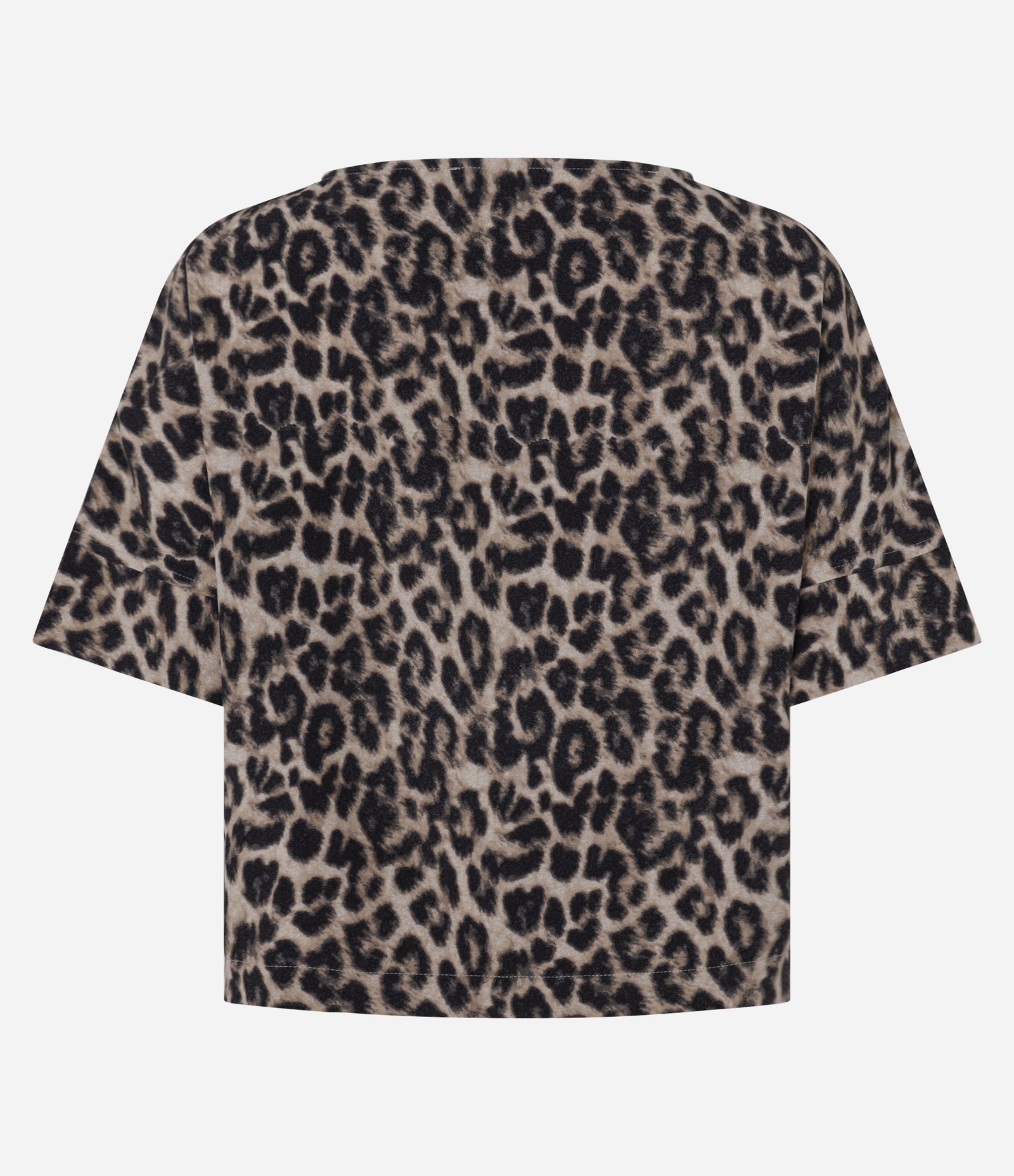 Blusa em Crepe com Estampa Animal Print Onça Marrom 7